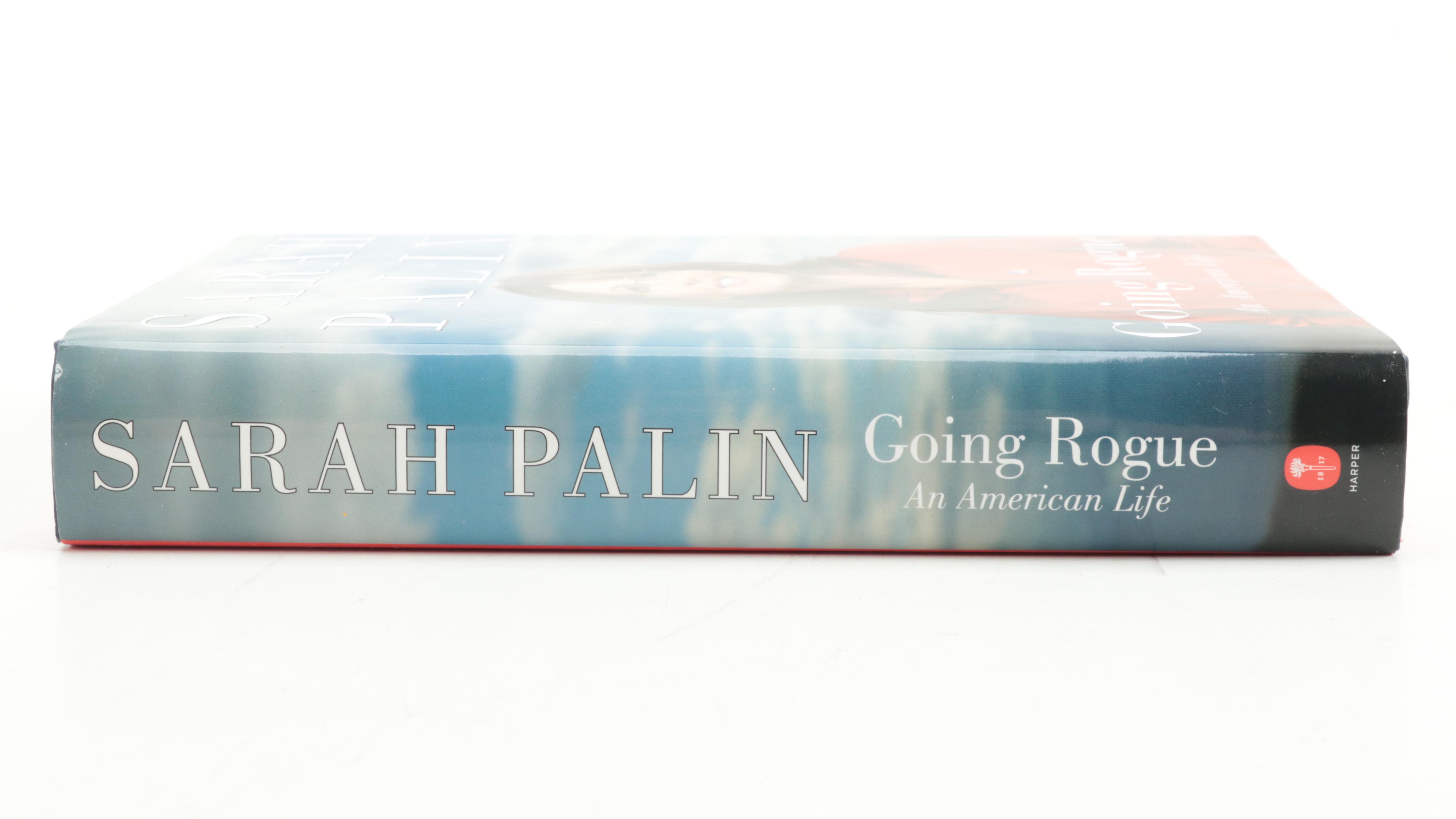 First Edition "Going Rogue: An American Life" by Sarah Palin and Pinbacks
