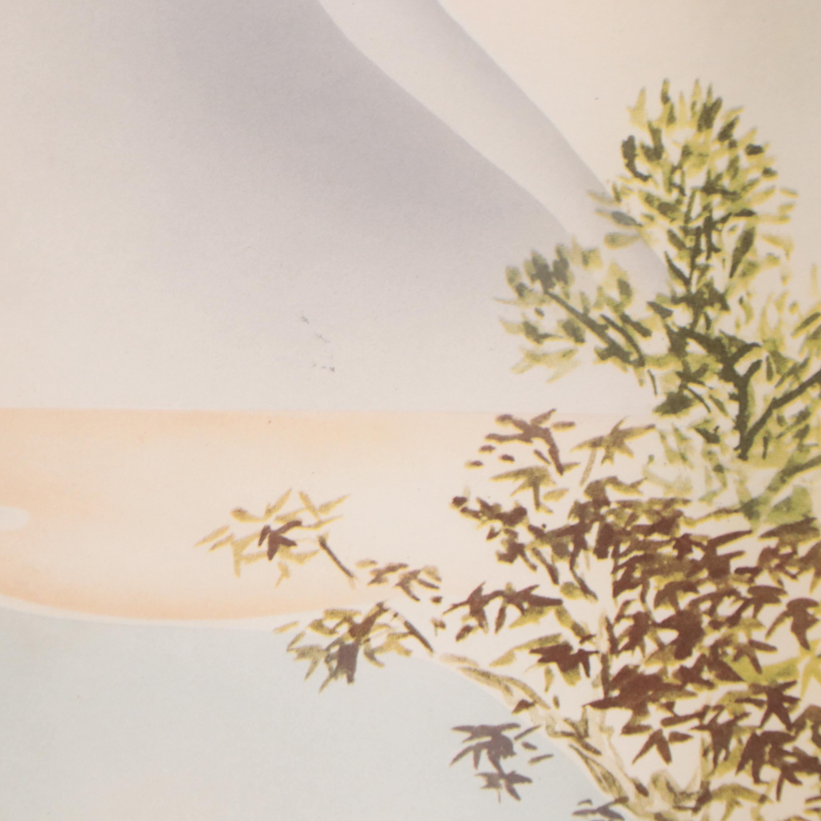 Offset Lithographs of Japanese Scenes, Late 20th Century