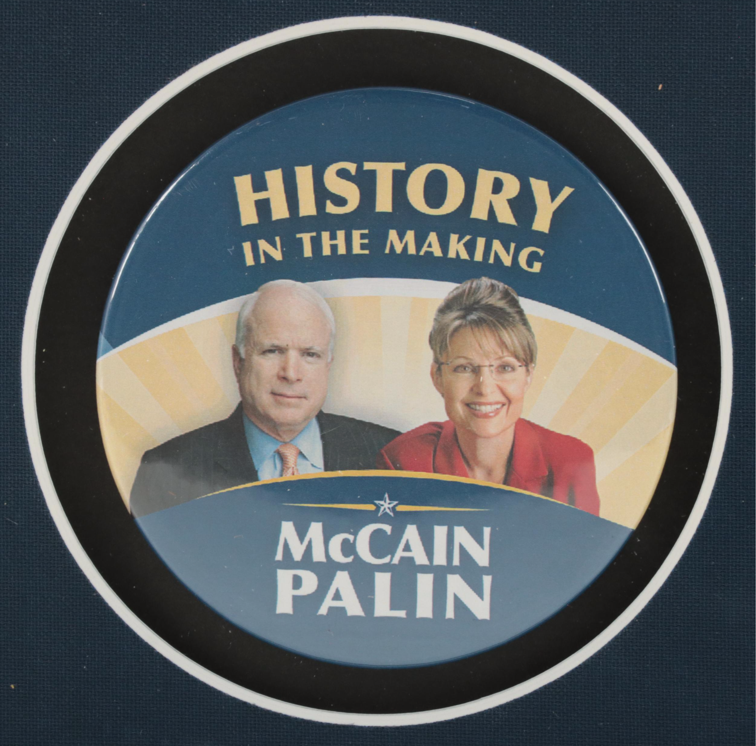 First Edition "Going Rogue: An American Life" by Sarah Palin and Pinbacks