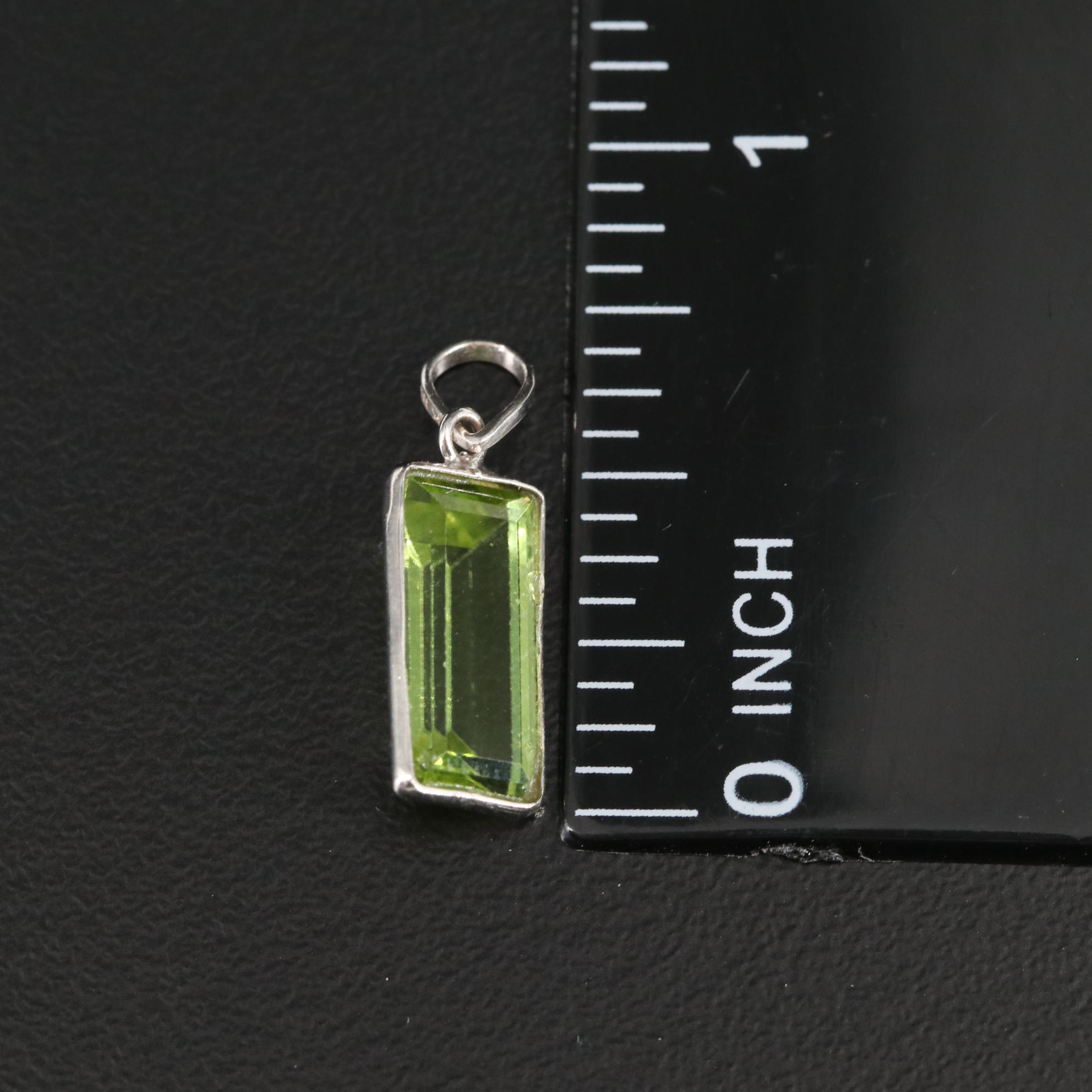 14K Peridot Pendant
