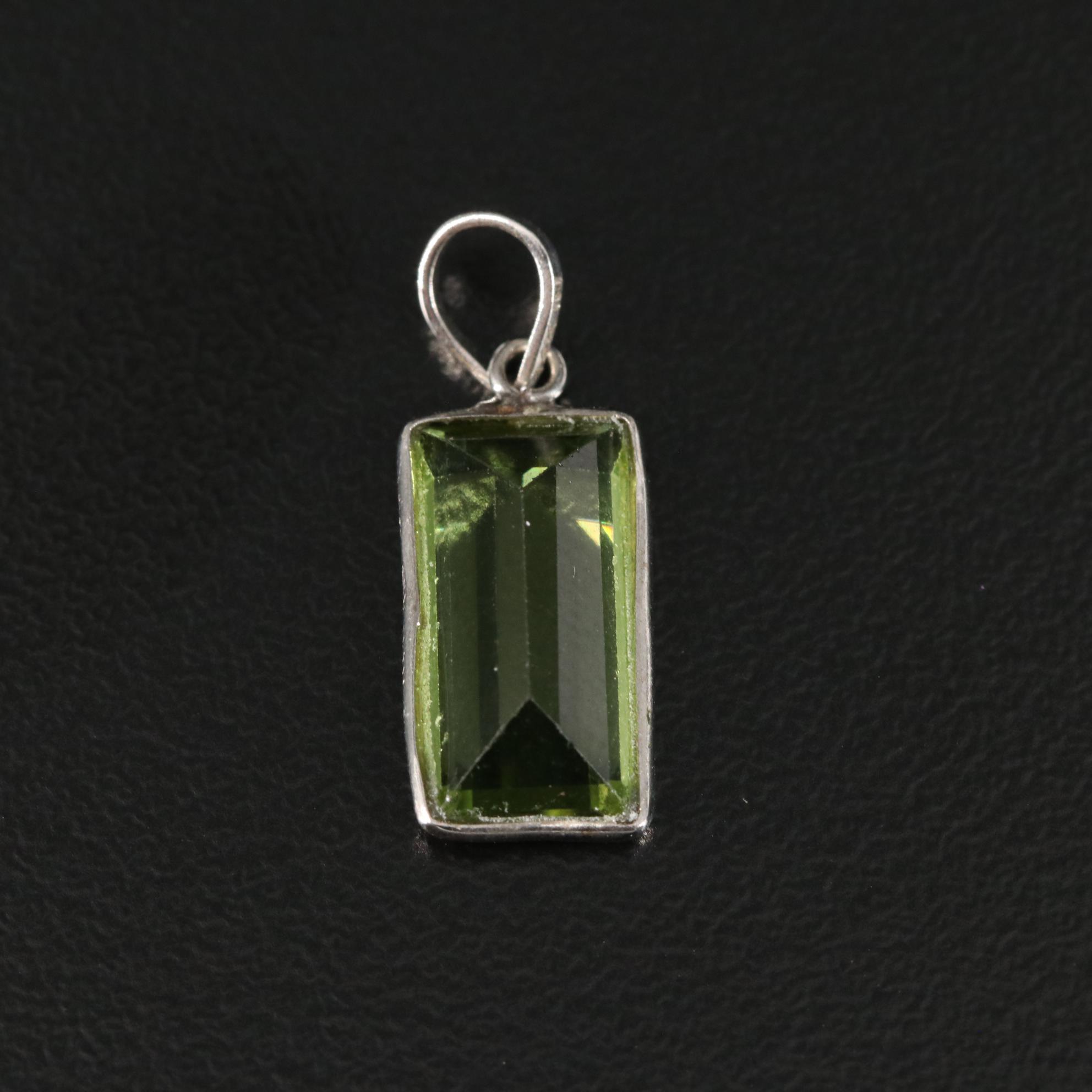 14K Peridot Pendant