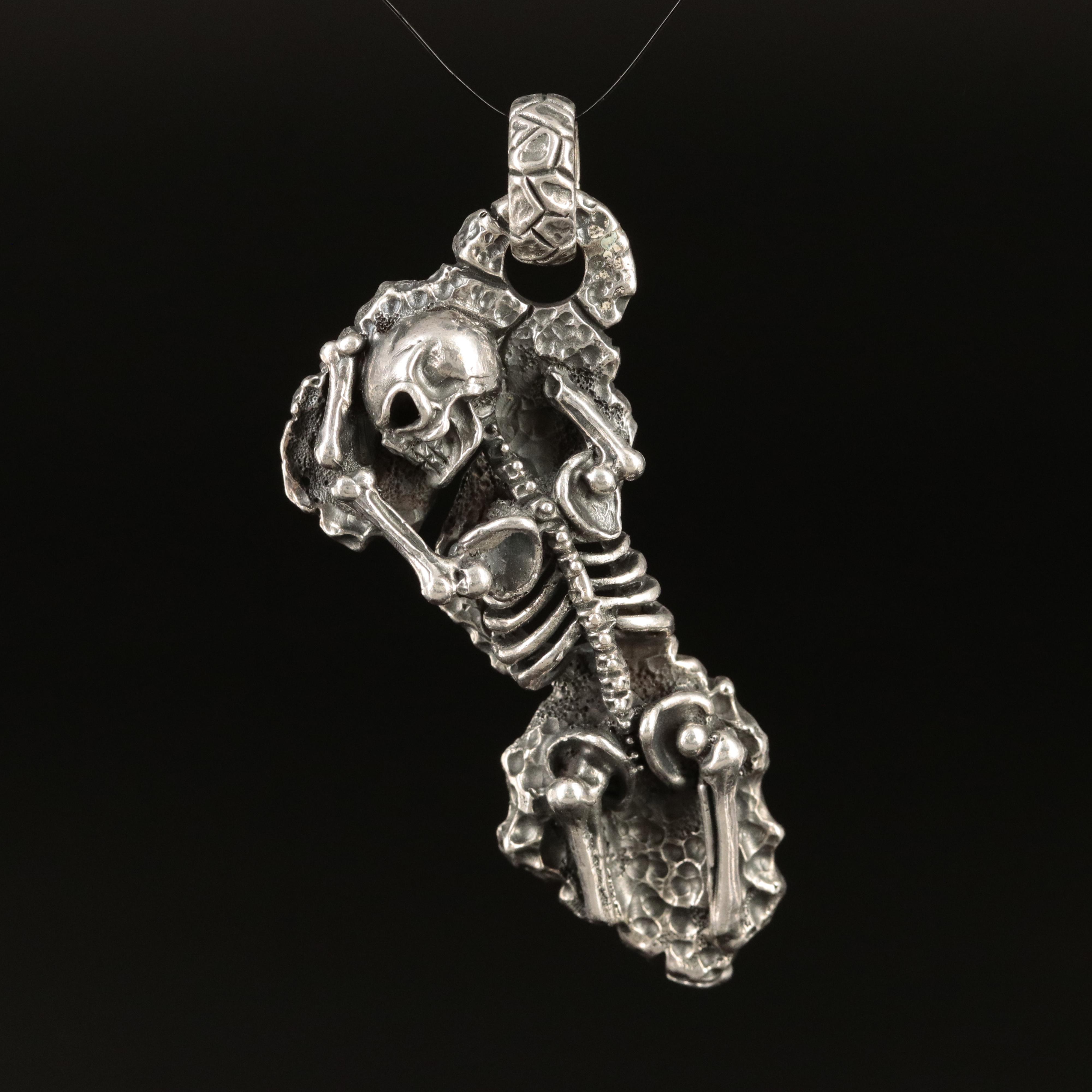 Sterling Skeleton Pendant