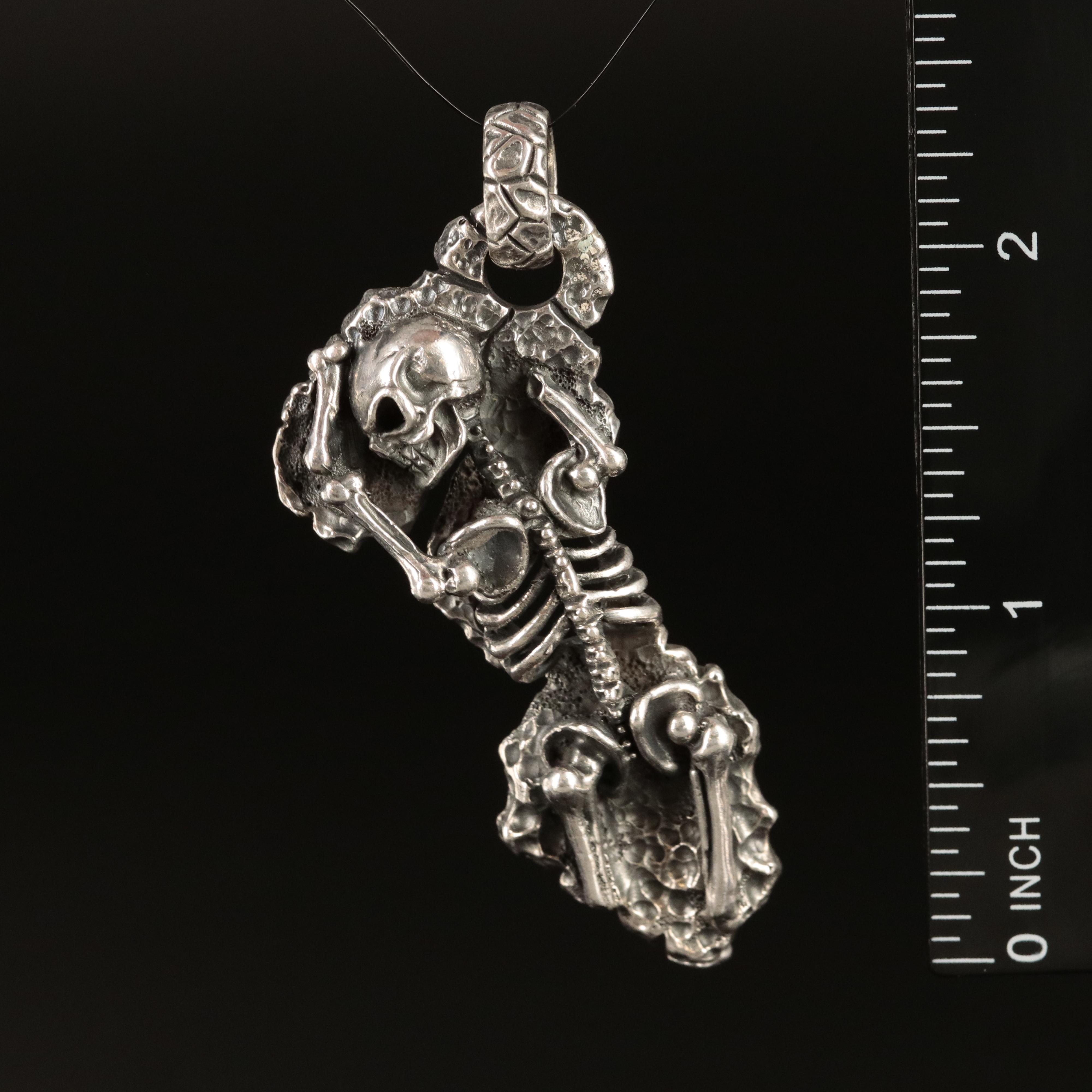 Sterling Skeleton Pendant
