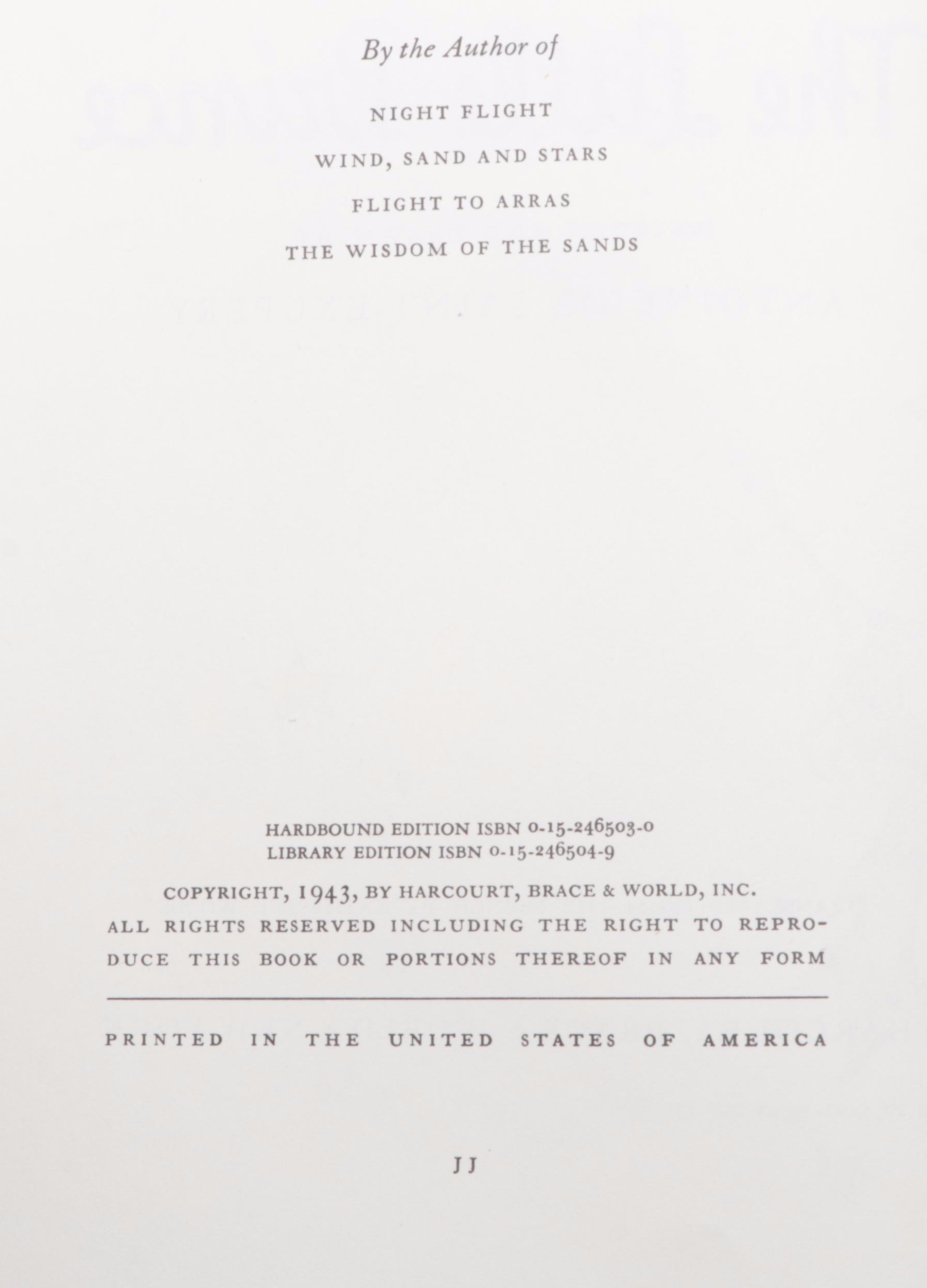 "The Little Prince" by Antoine De Saint-Exupéry, circa 1970