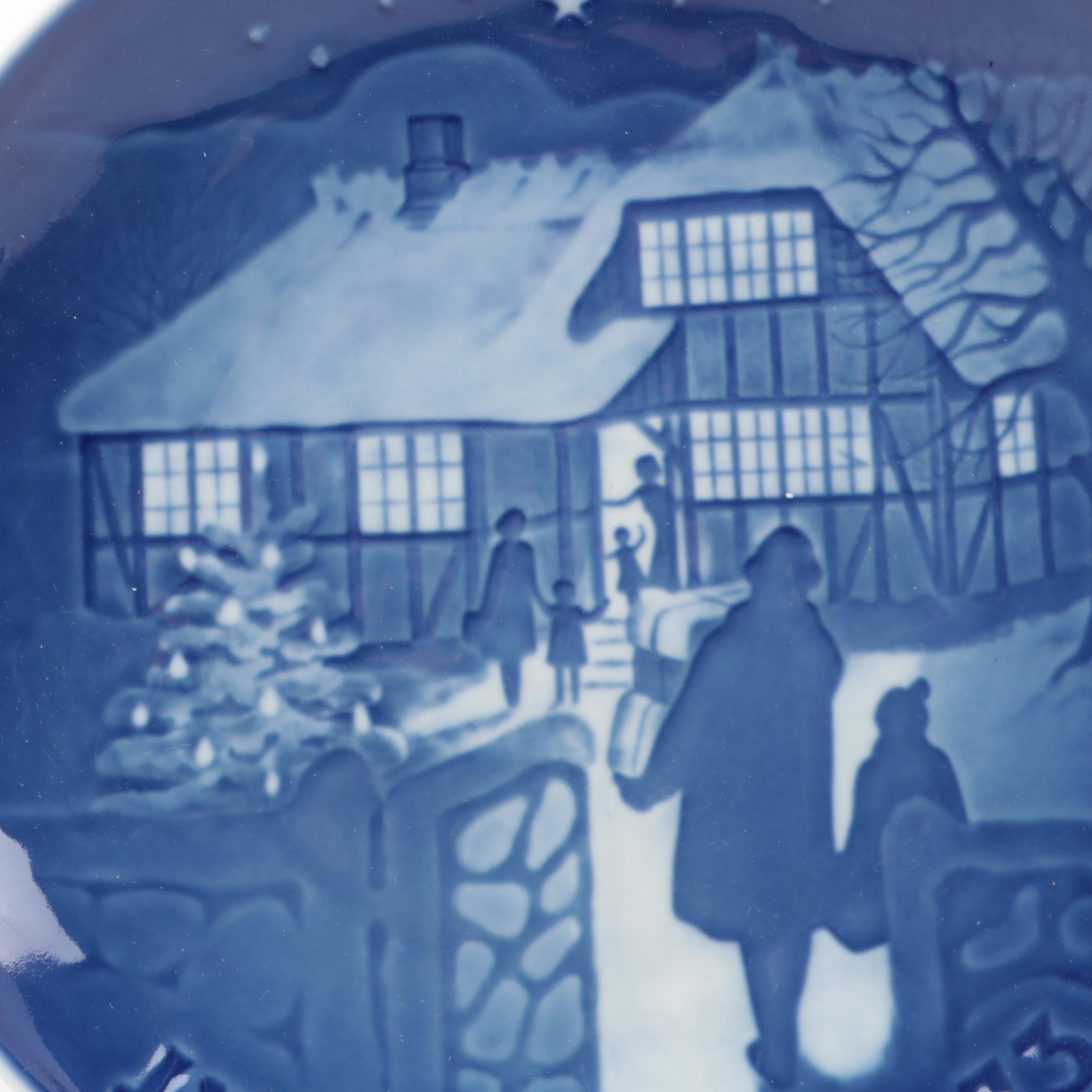 Kaiser and Bing & Grøndahl Porcelain Christmas Annual Plates, 1973