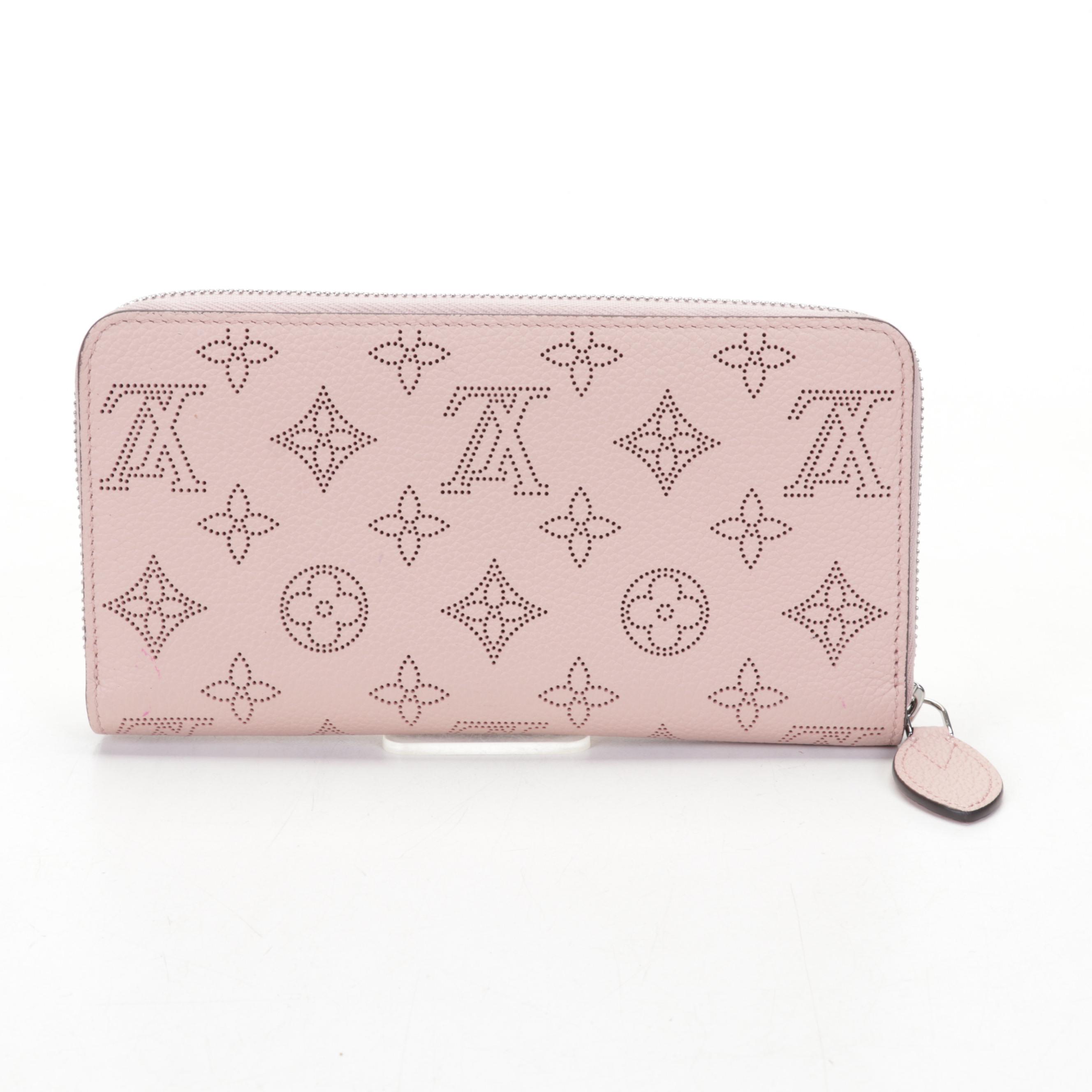 Louis Vuitton Zippy Wallet in Magnolia Pink Mahina Calf Leather with Box