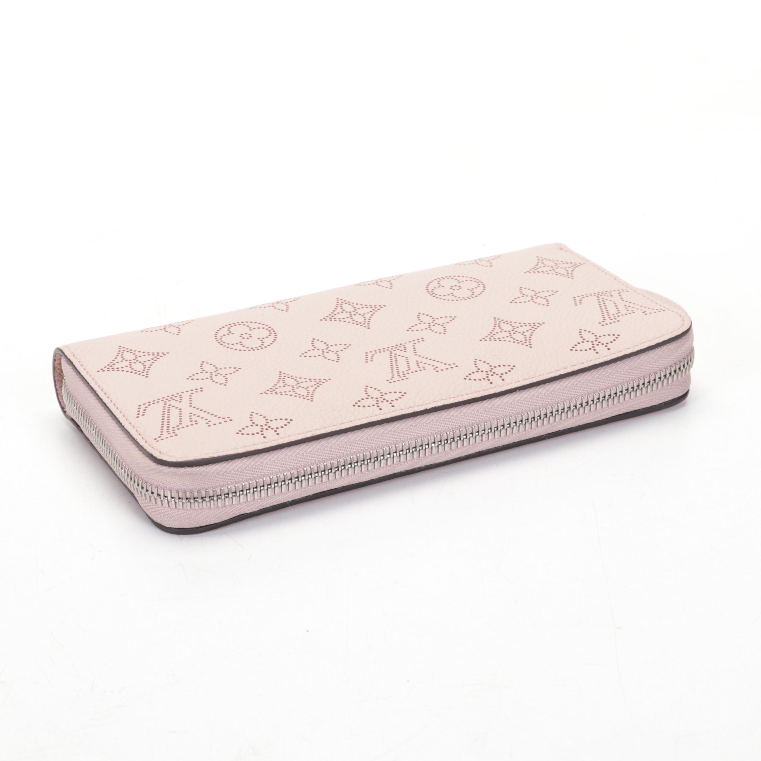 Louis Vuitton Zippy Wallet in Magnolia Pink Mahina Calf Leather with Box