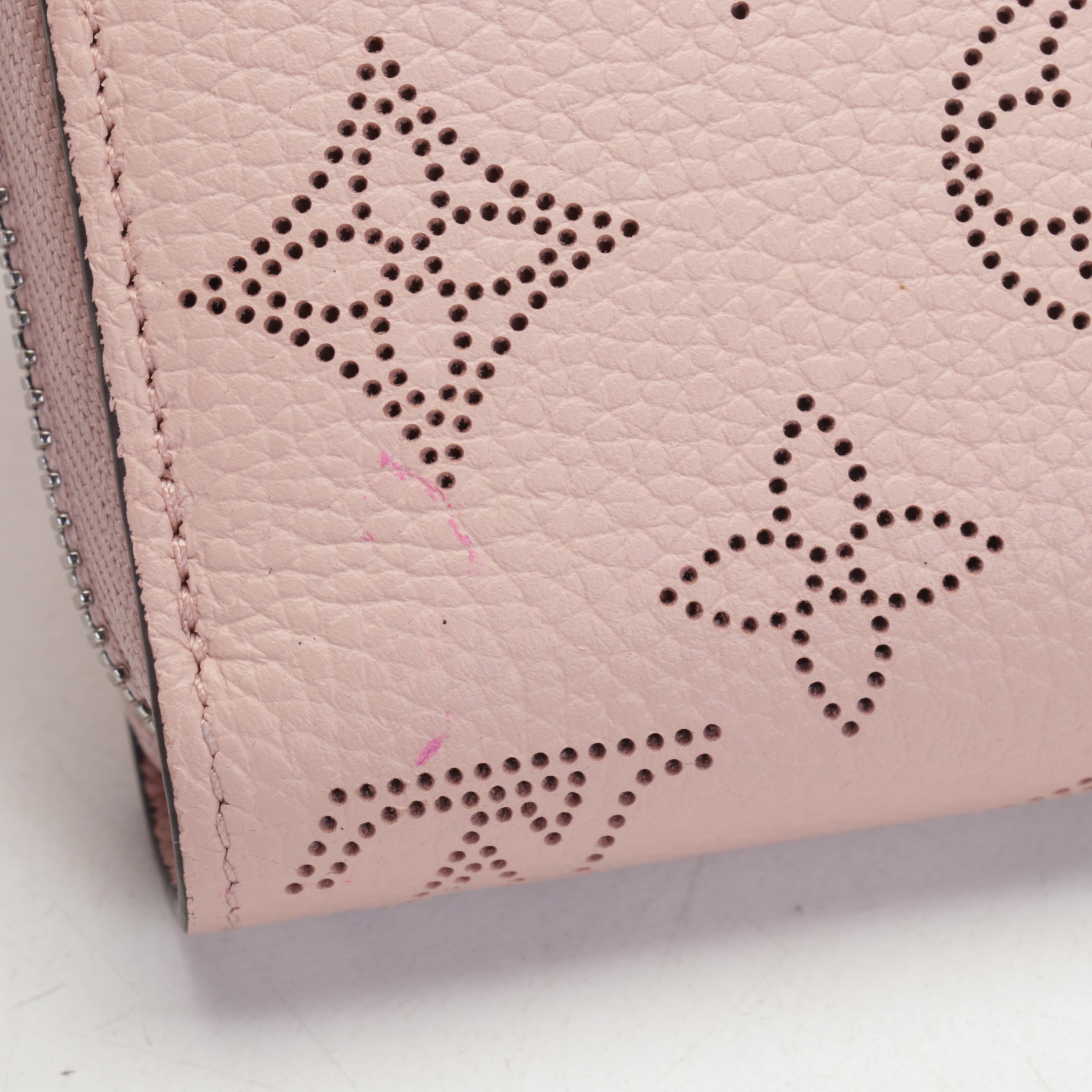 Louis Vuitton Zippy Wallet in Magnolia Pink Mahina Calf Leather with Box