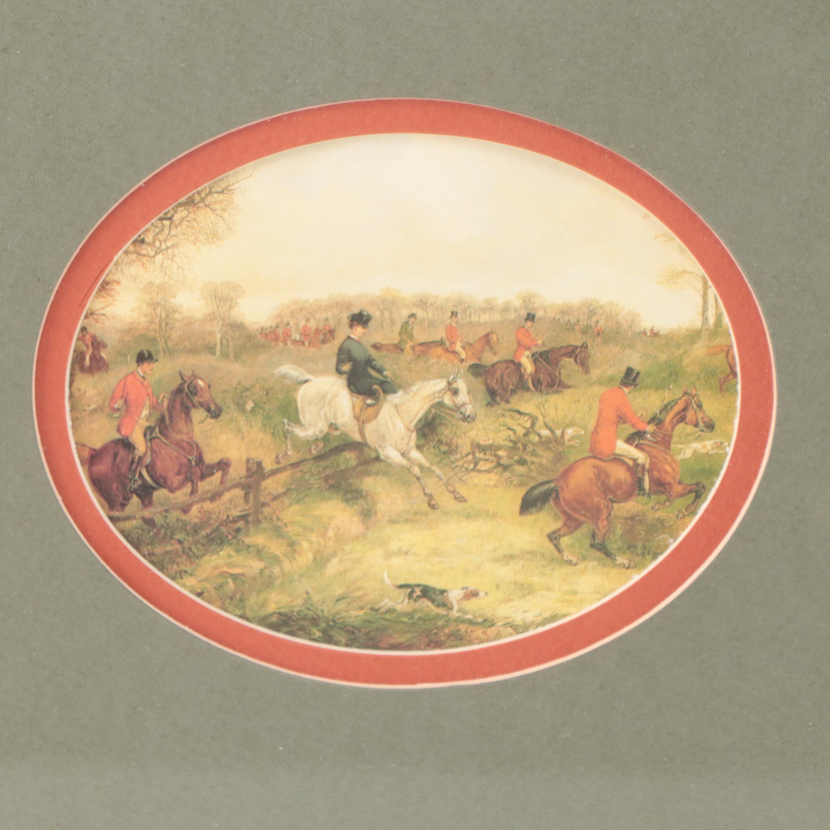 Offset Lithograph After Henry Thomas Alken of Hunting Scenes