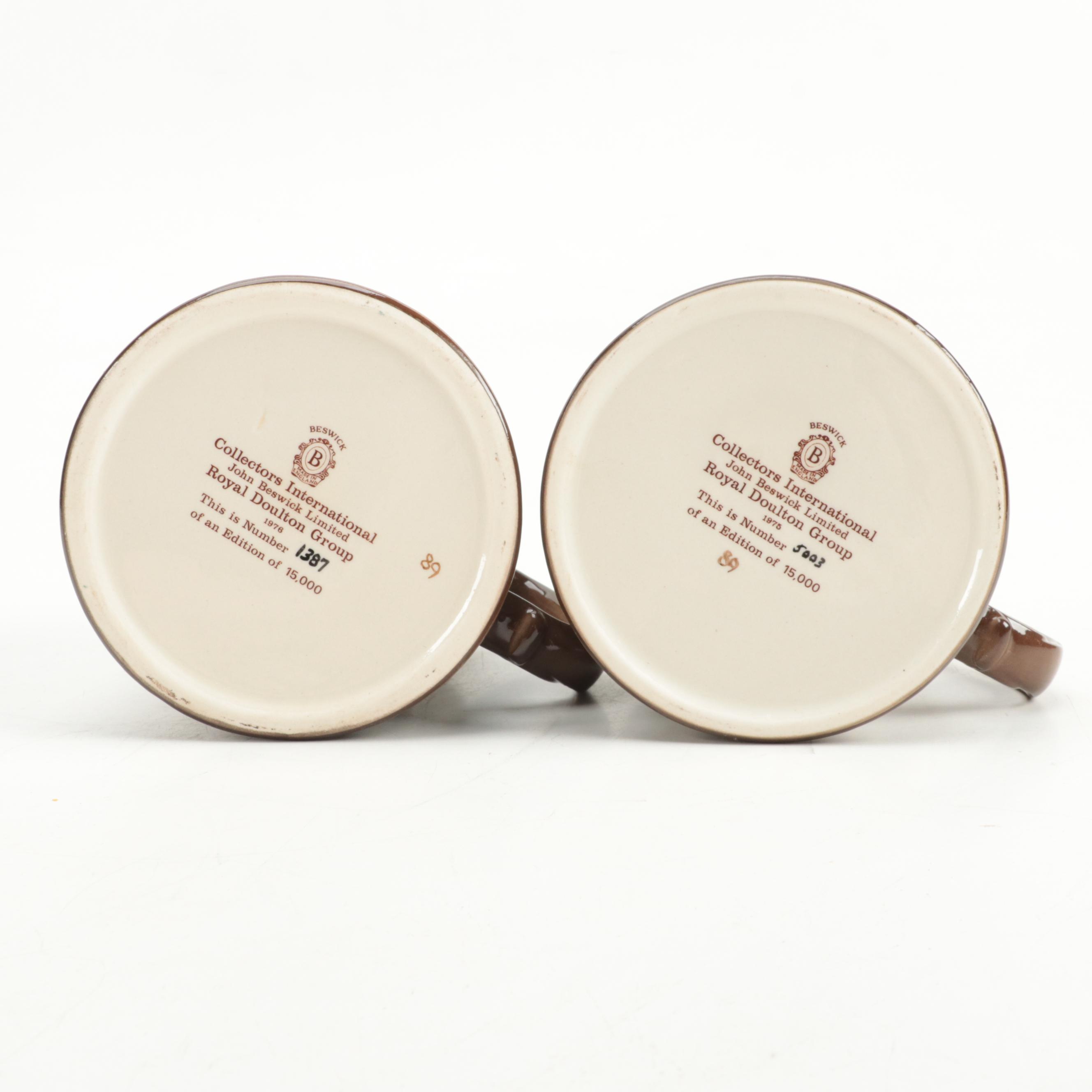 Royal Doulton "A Christmas Carol" Ceramic Tankards and Ceramic Plate