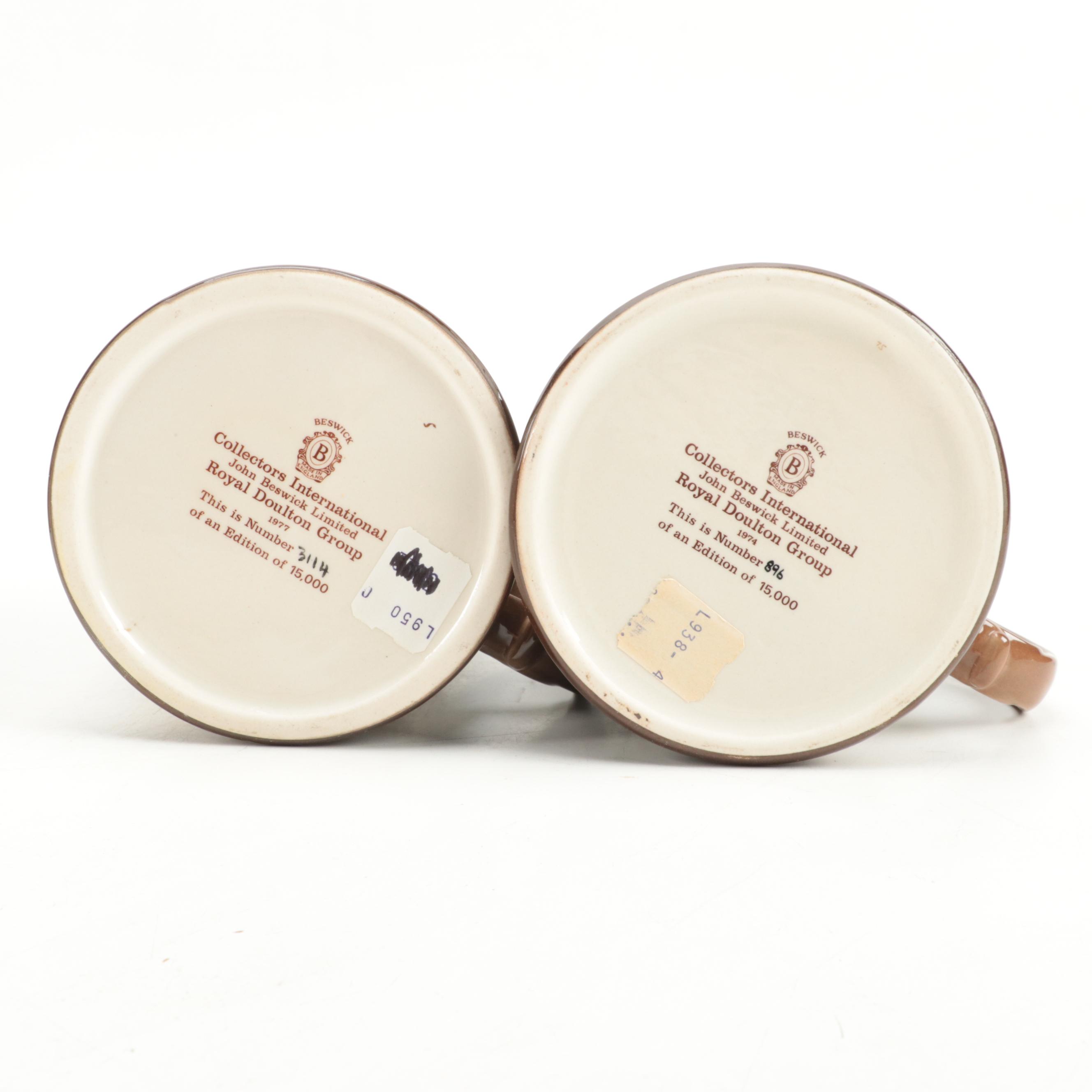 Royal Doulton "A Christmas Carol" Ceramic Tankards and Ceramic Plate