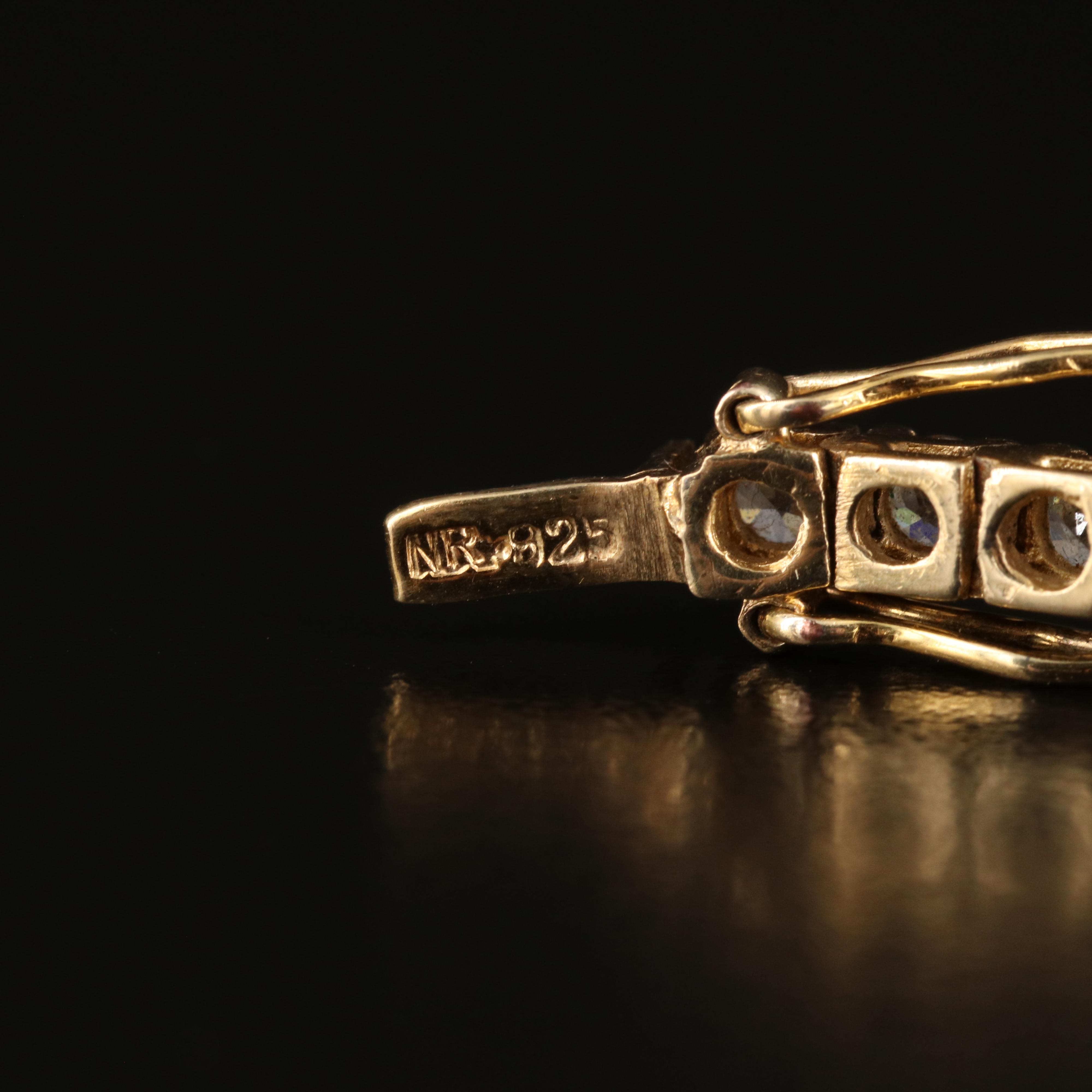 Sterling Cubic Zirconia Line Bracelet