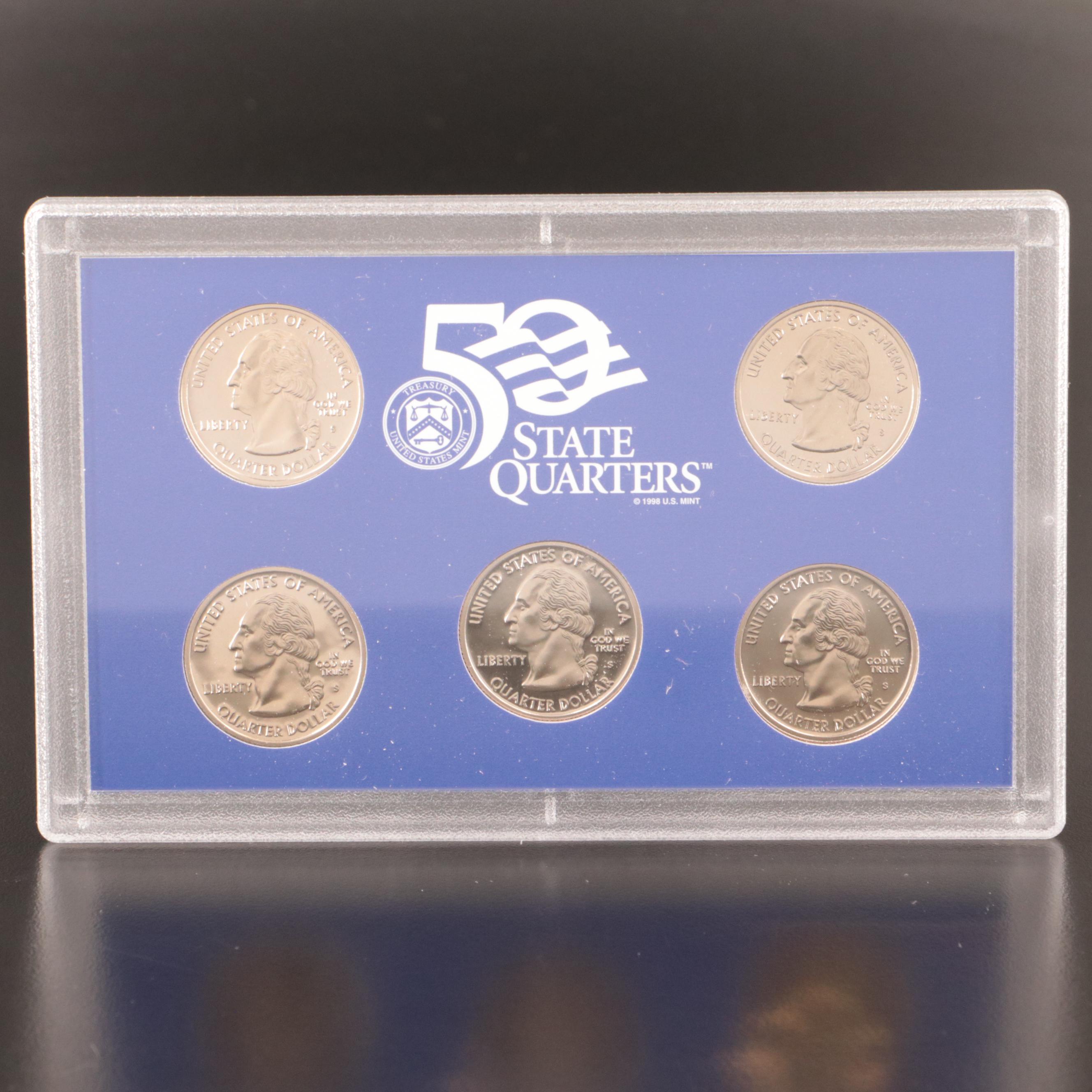 Twenty-Eight U.S. Mint Proof Sets, 1974–2002