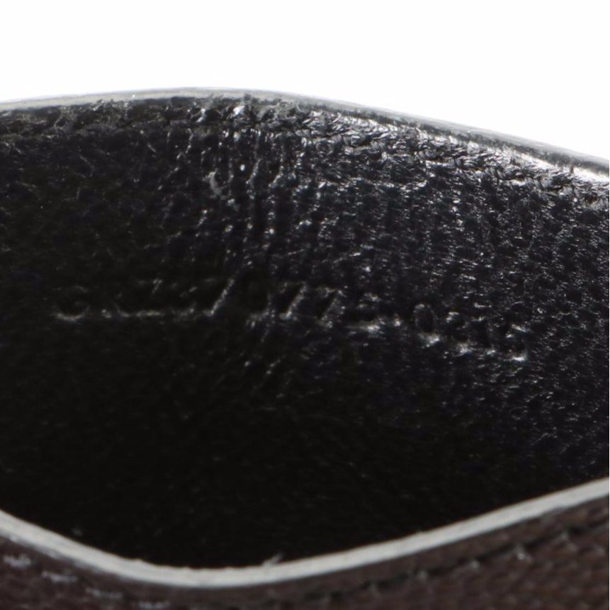 Saint Laurent Classic Monogram Chevron Matelessé Textured Leather Card Case