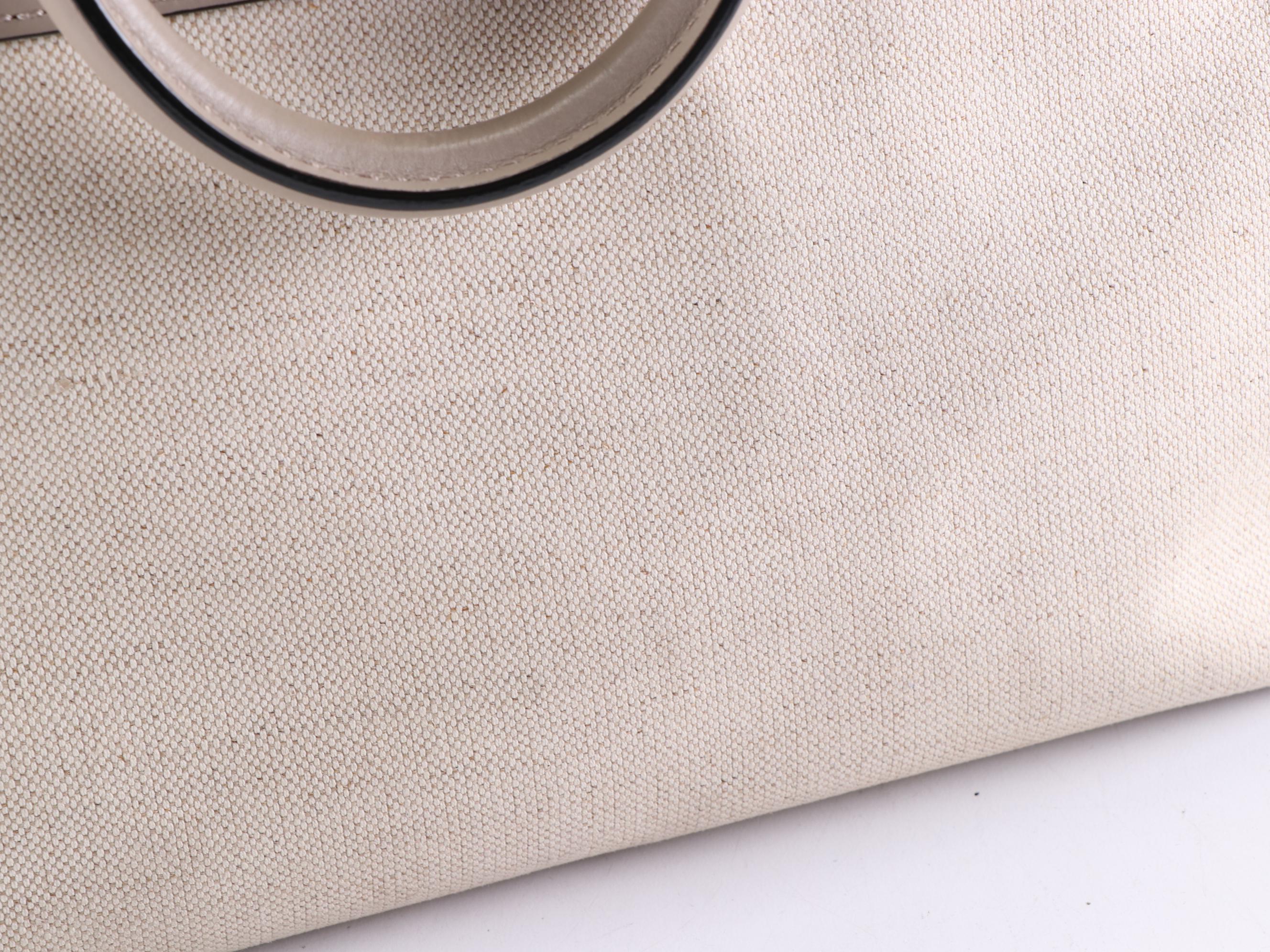 Burberry Belt Tote in Canvas and Leather