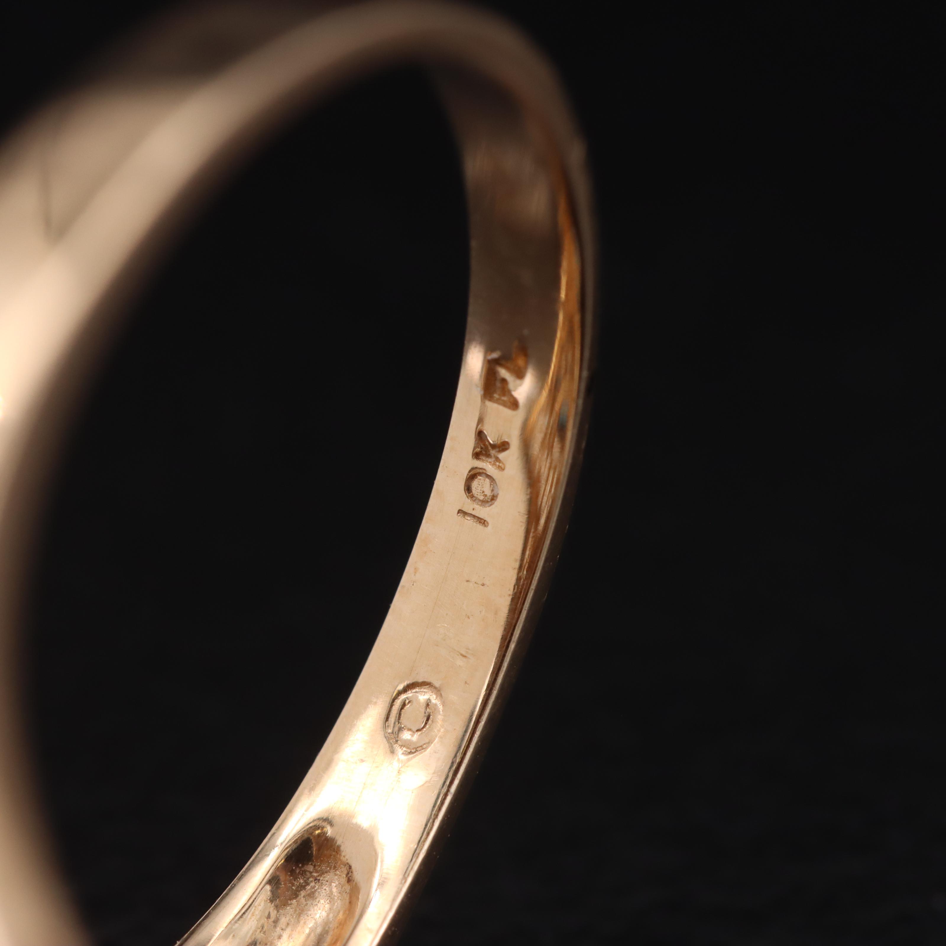 10K London Blue Topaz Navette Ring with Rope Detailing