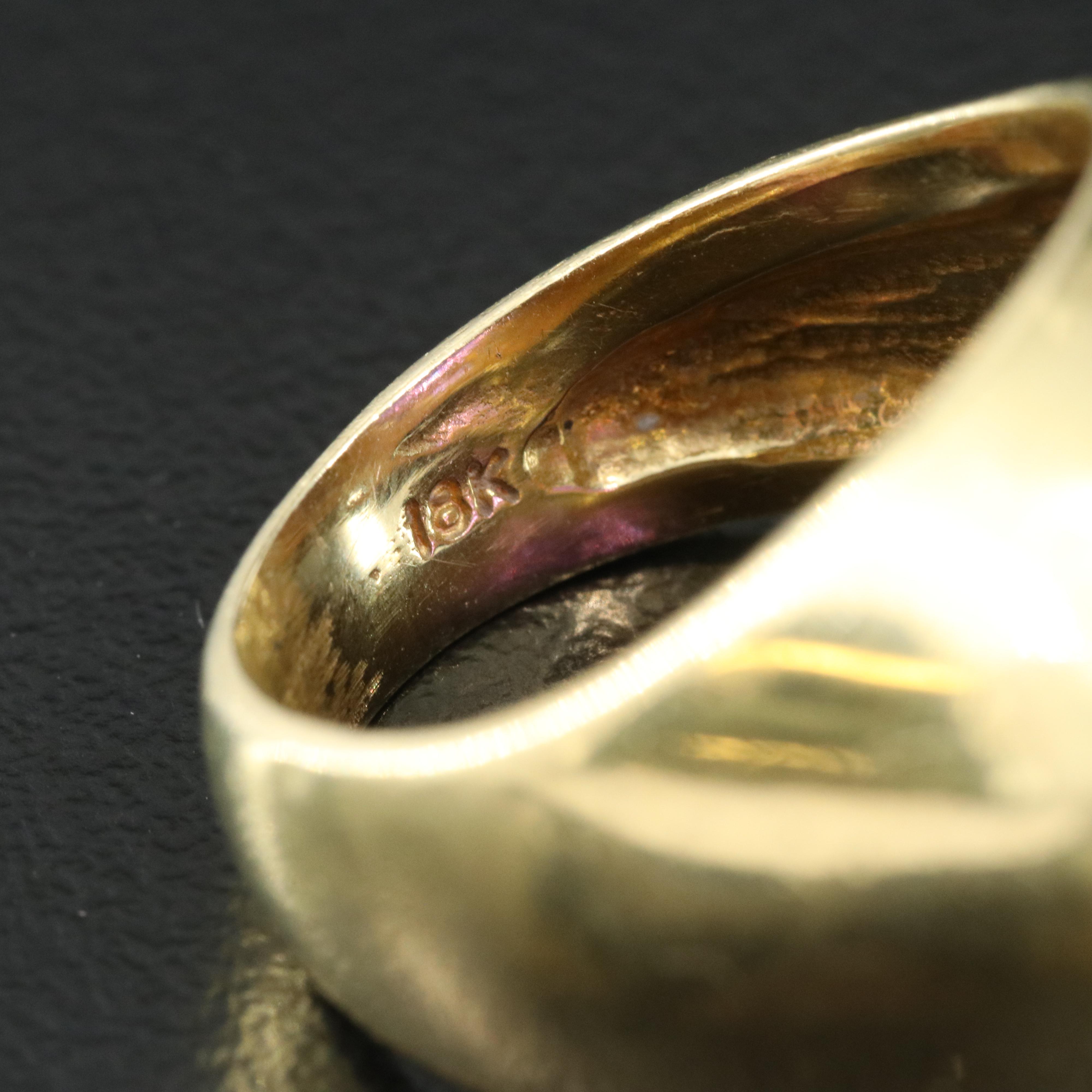 18K Amethyst and Diamond Ring