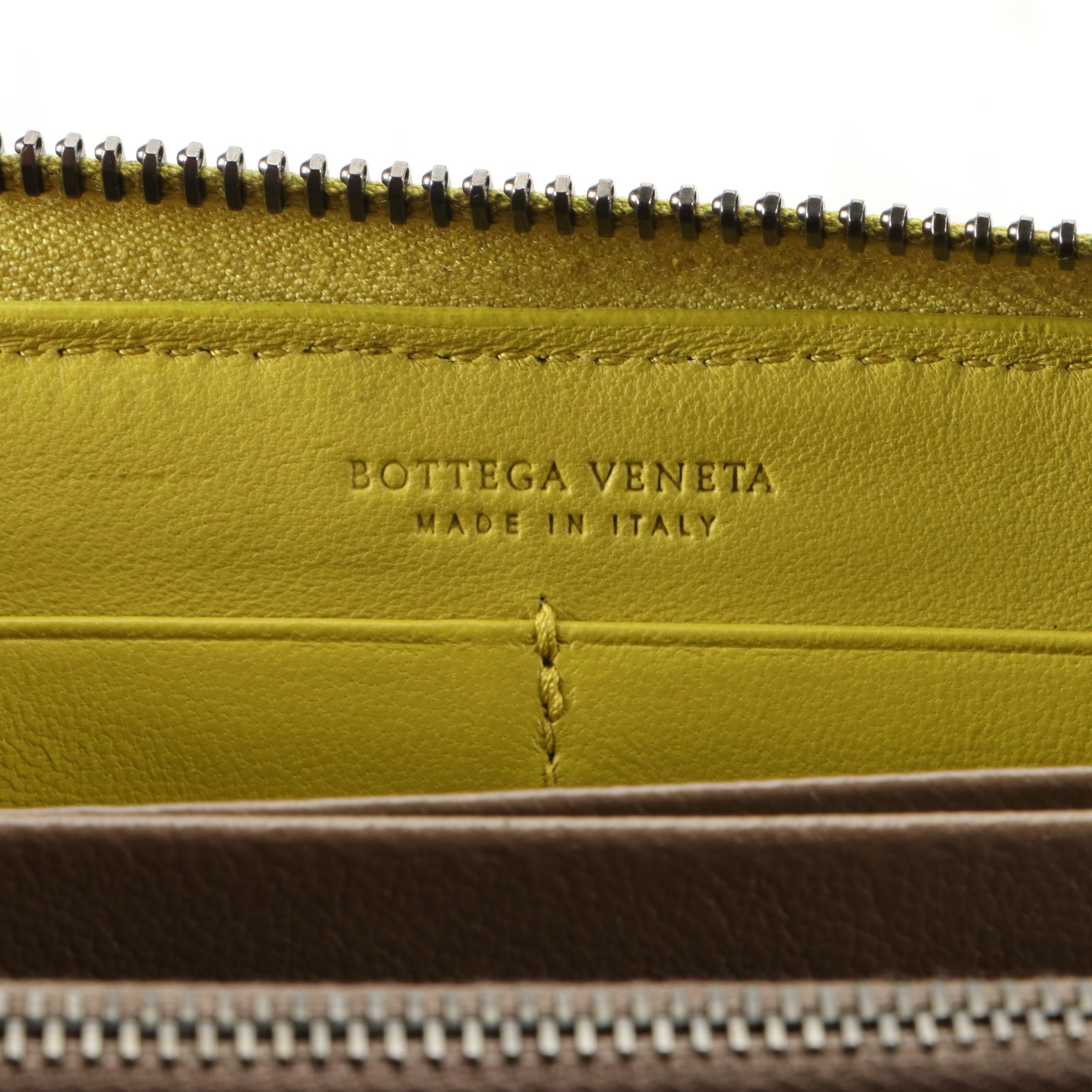 Bottega Veneta Intrecciato Leather and Python Skin Continental Wallet