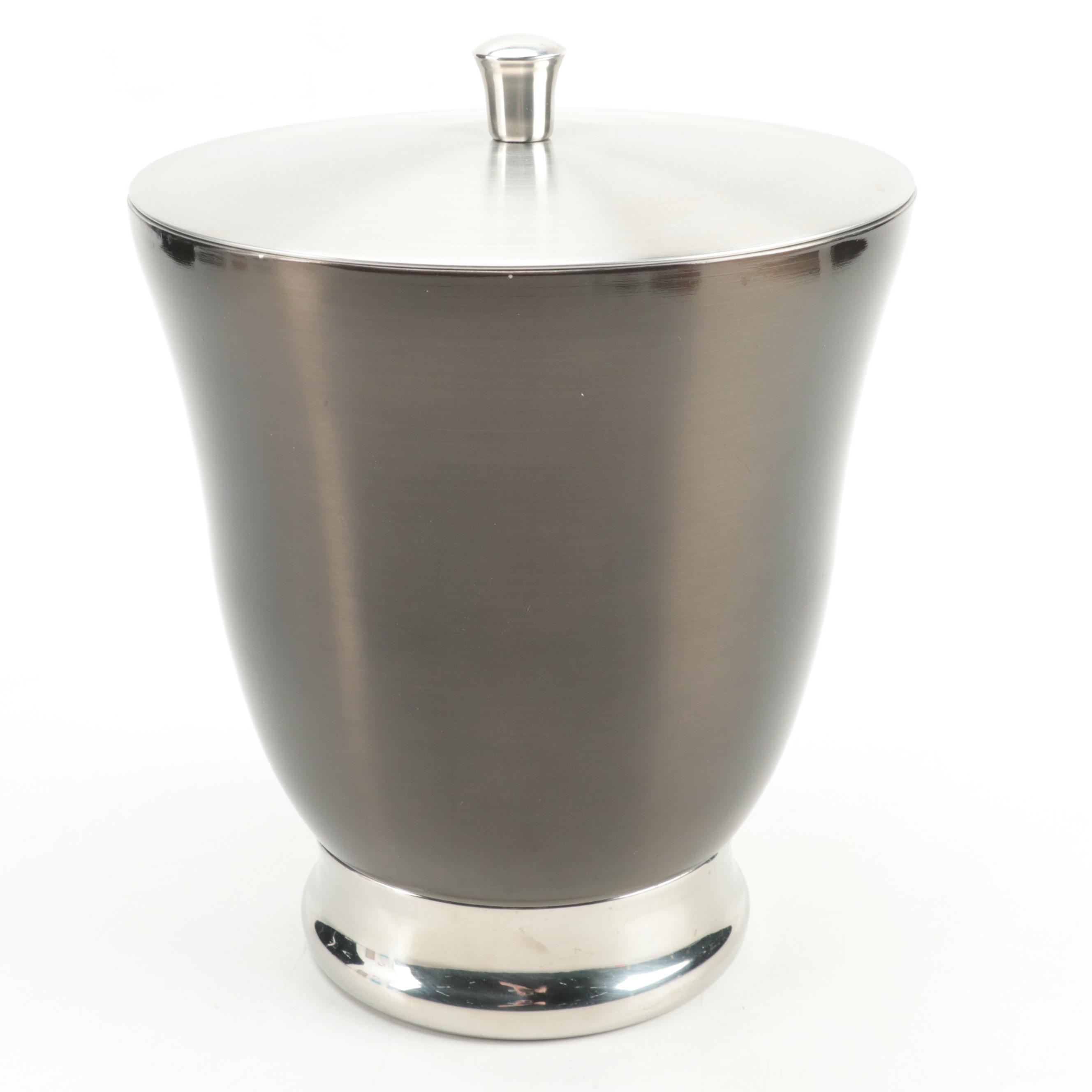 Aluminum Ice Bucket with Wine Tools and Maisonette Ashtrays