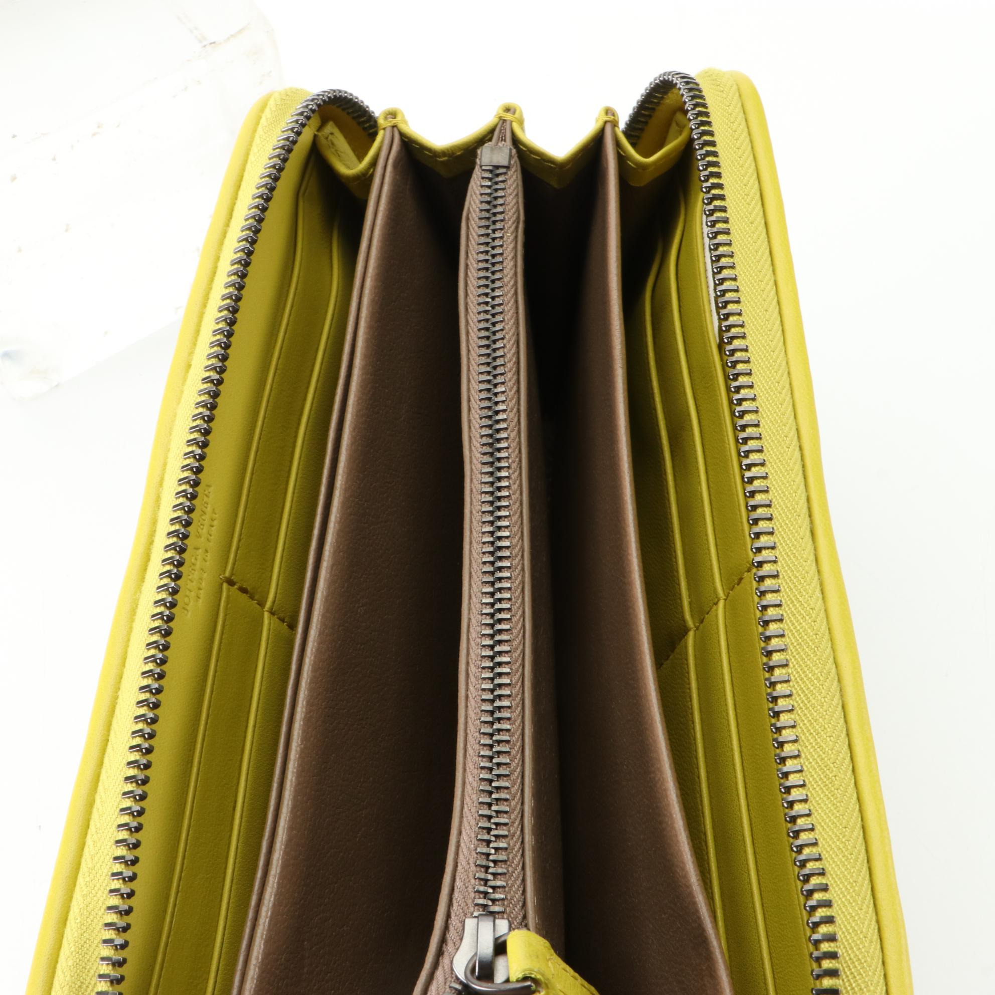 Bottega Veneta Intrecciato Leather and Python Skin Continental Wallet