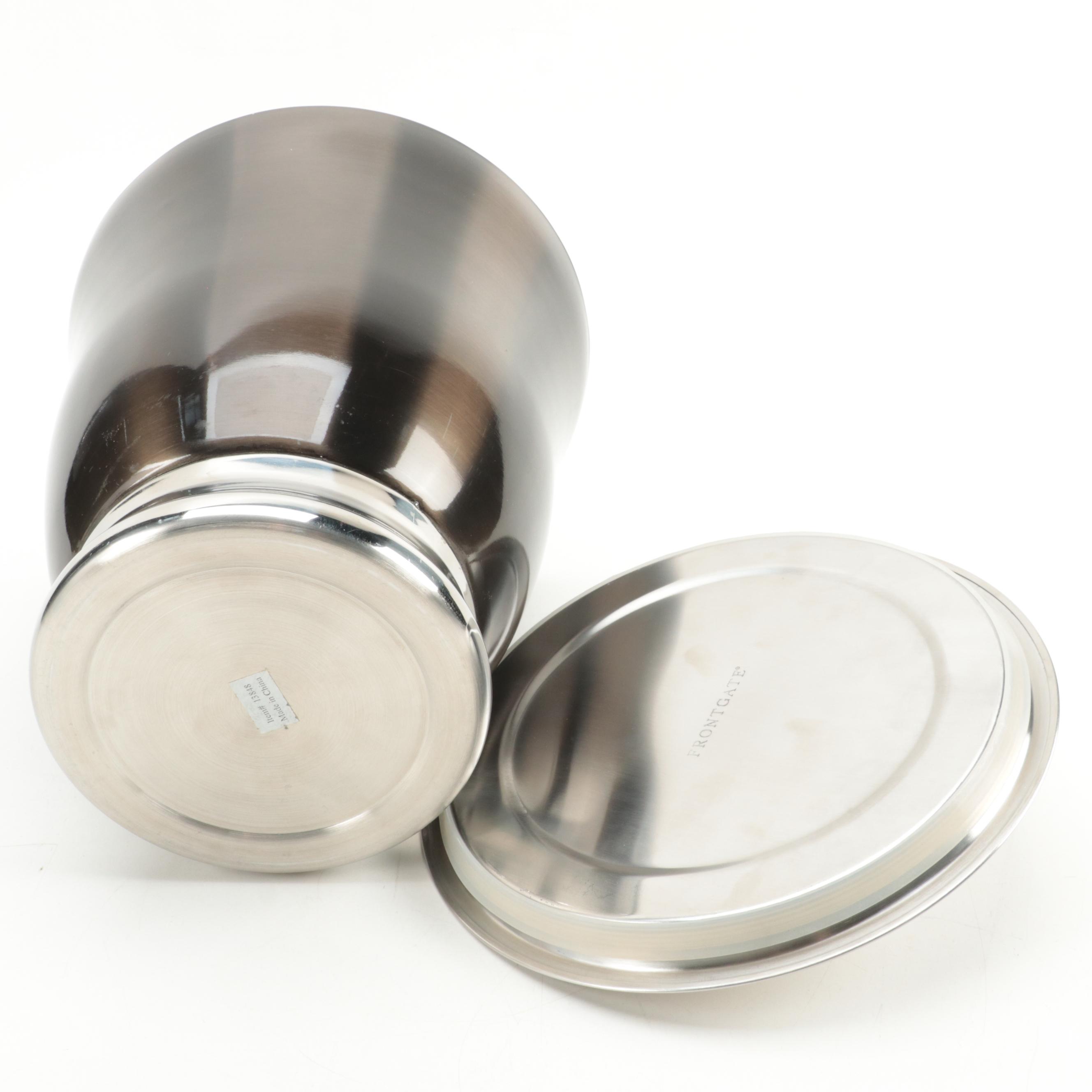 Aluminum Ice Bucket with Wine Tools and Maisonette Ashtrays