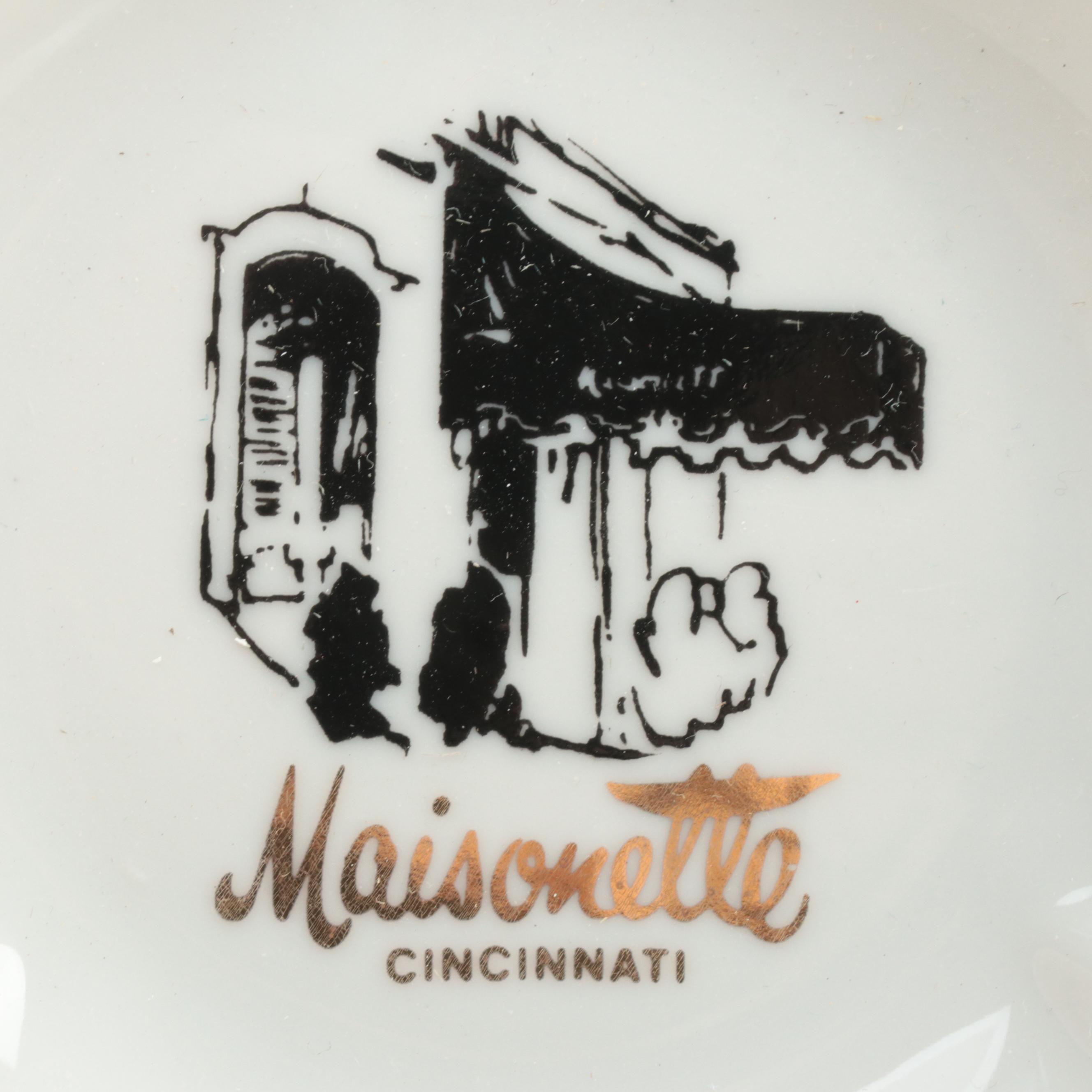 Aluminum Ice Bucket with Wine Tools and Maisonette Ashtrays