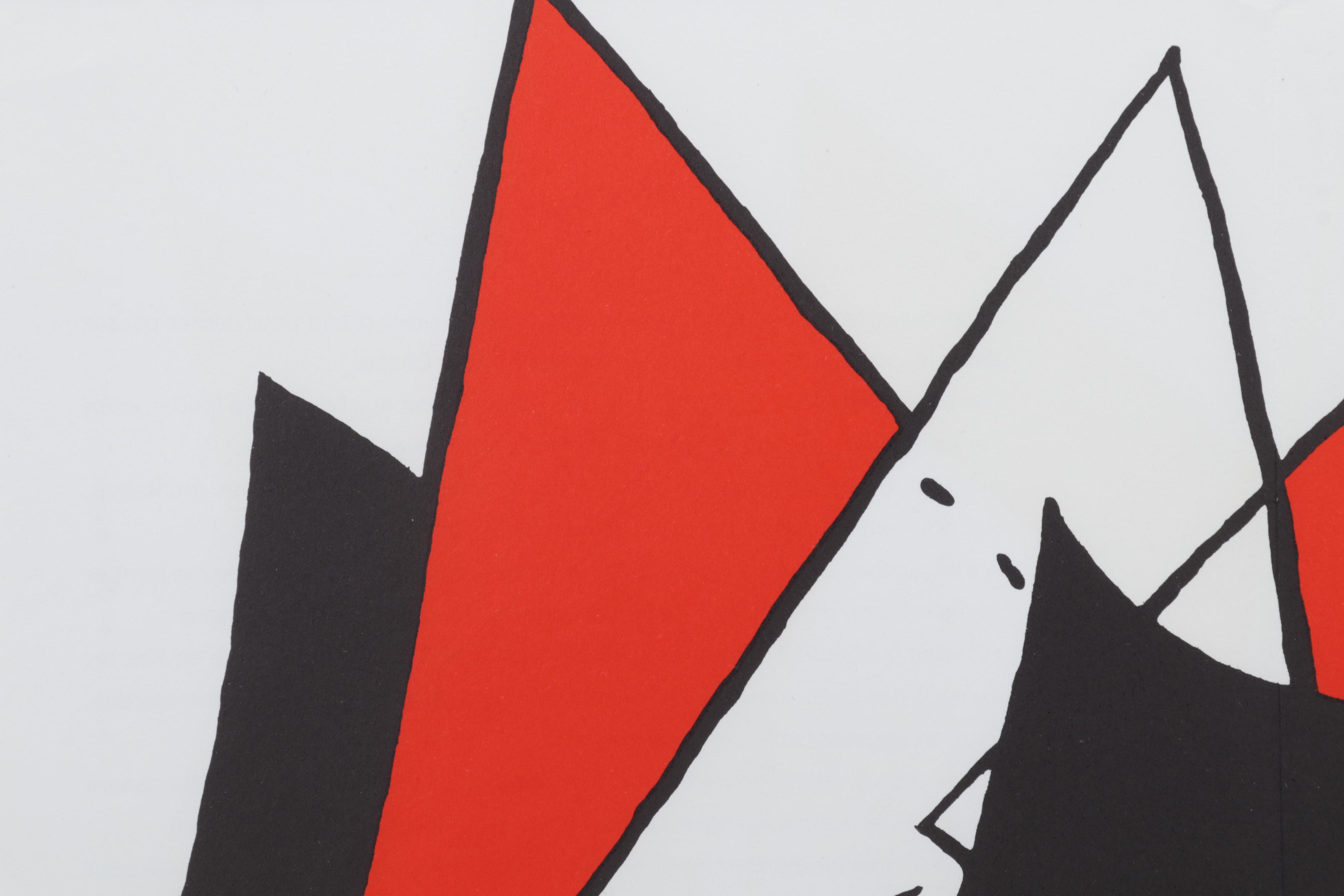 Alexander Calder Double-Page Color Lithograph for "Derrière le Miroir," 1963