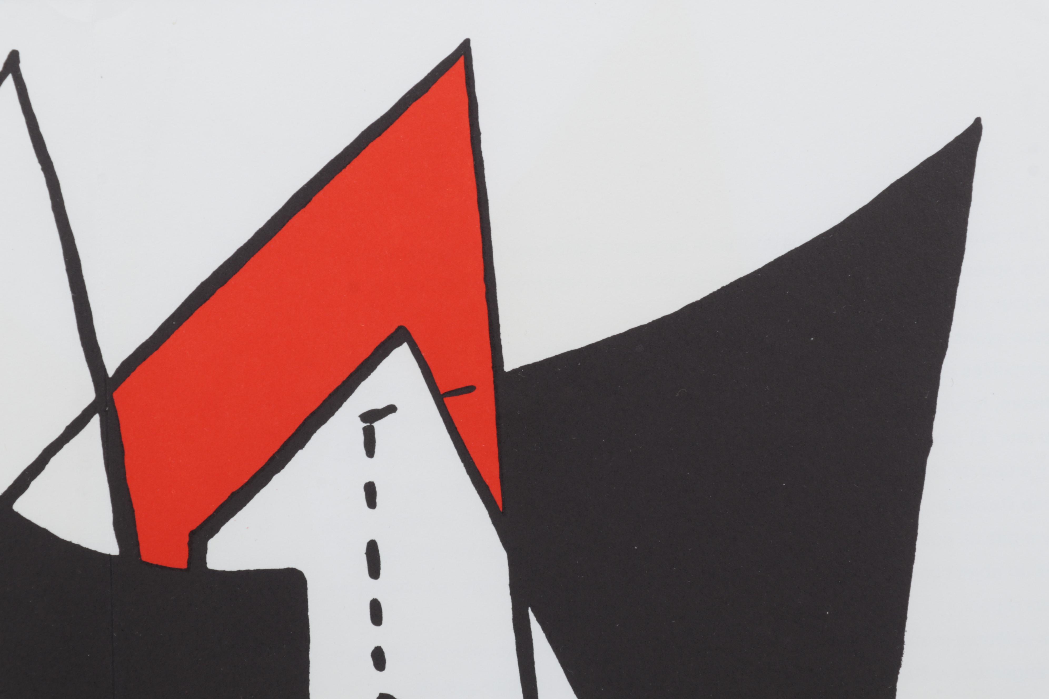 Alexander Calder Double-Page Color Lithograph for "Derrière le Miroir," 1963