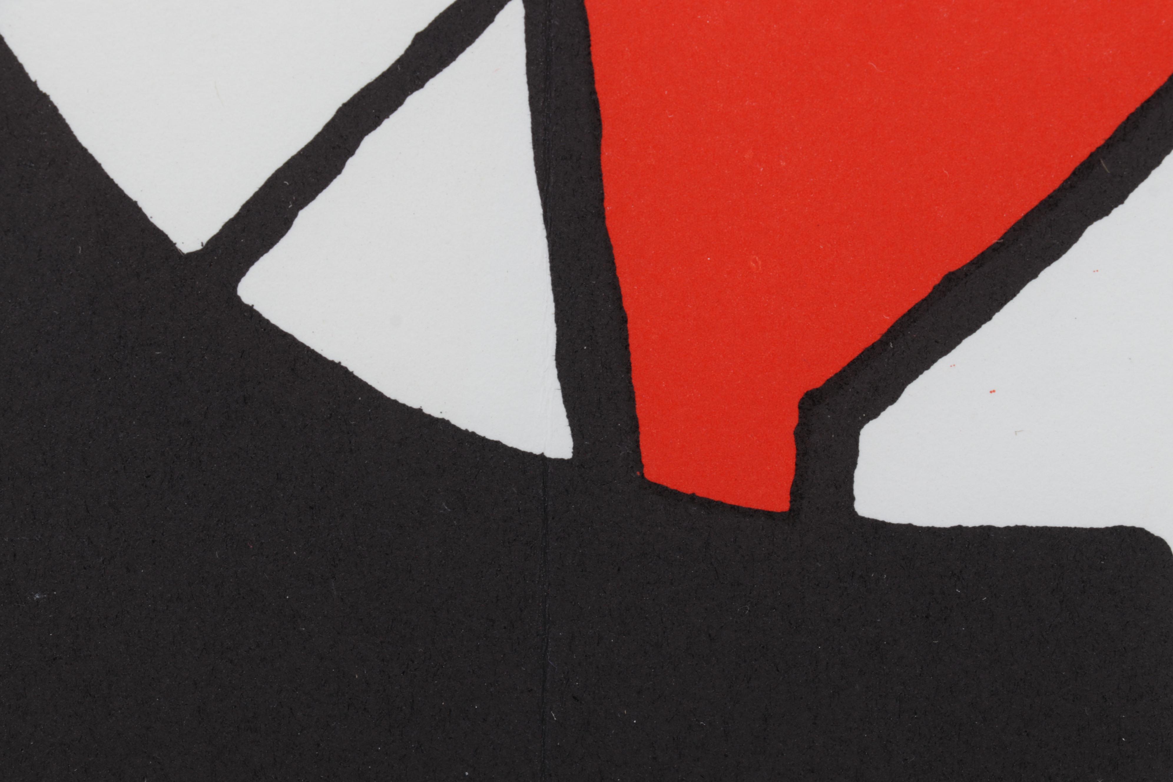 Alexander Calder Double-Page Color Lithograph for "Derrière le Miroir," 1963