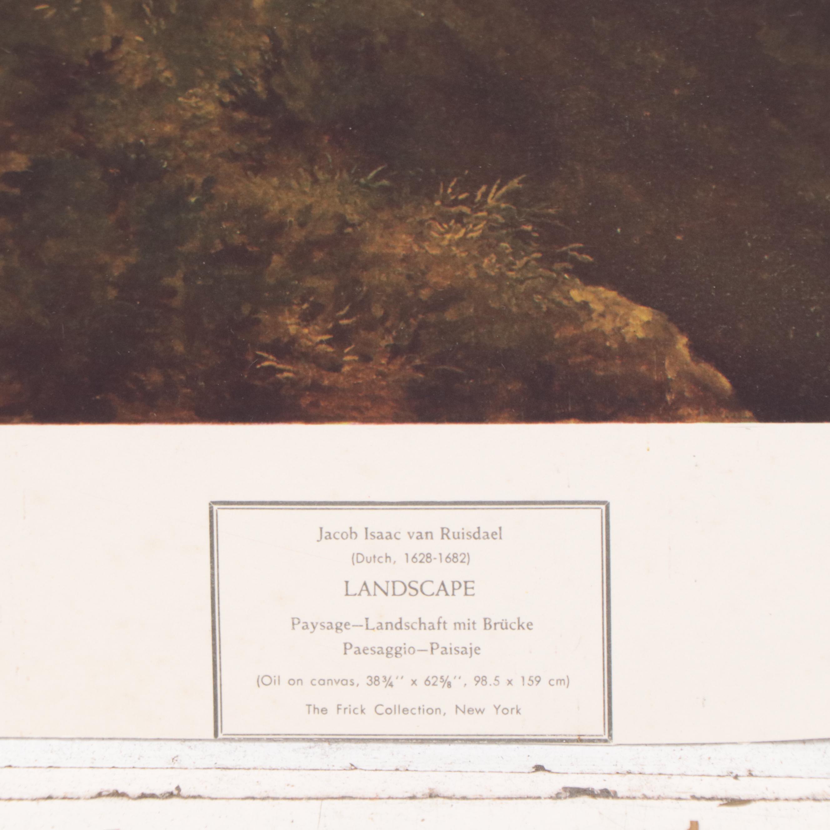 Giclée After Jacob Isaacksz van Ruisdael "Landscape," Late 20th Century