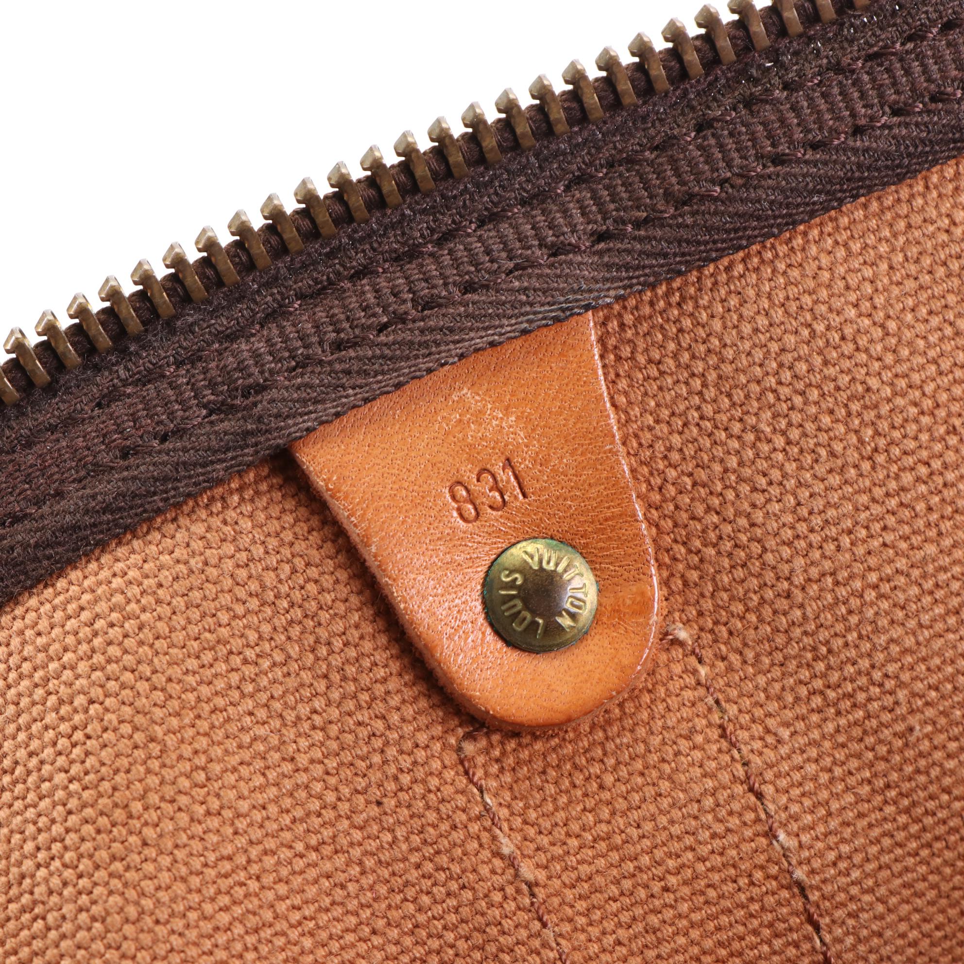 Louis Vuitton Keepall 50 in Monogram Canvas and Vachetta Leather