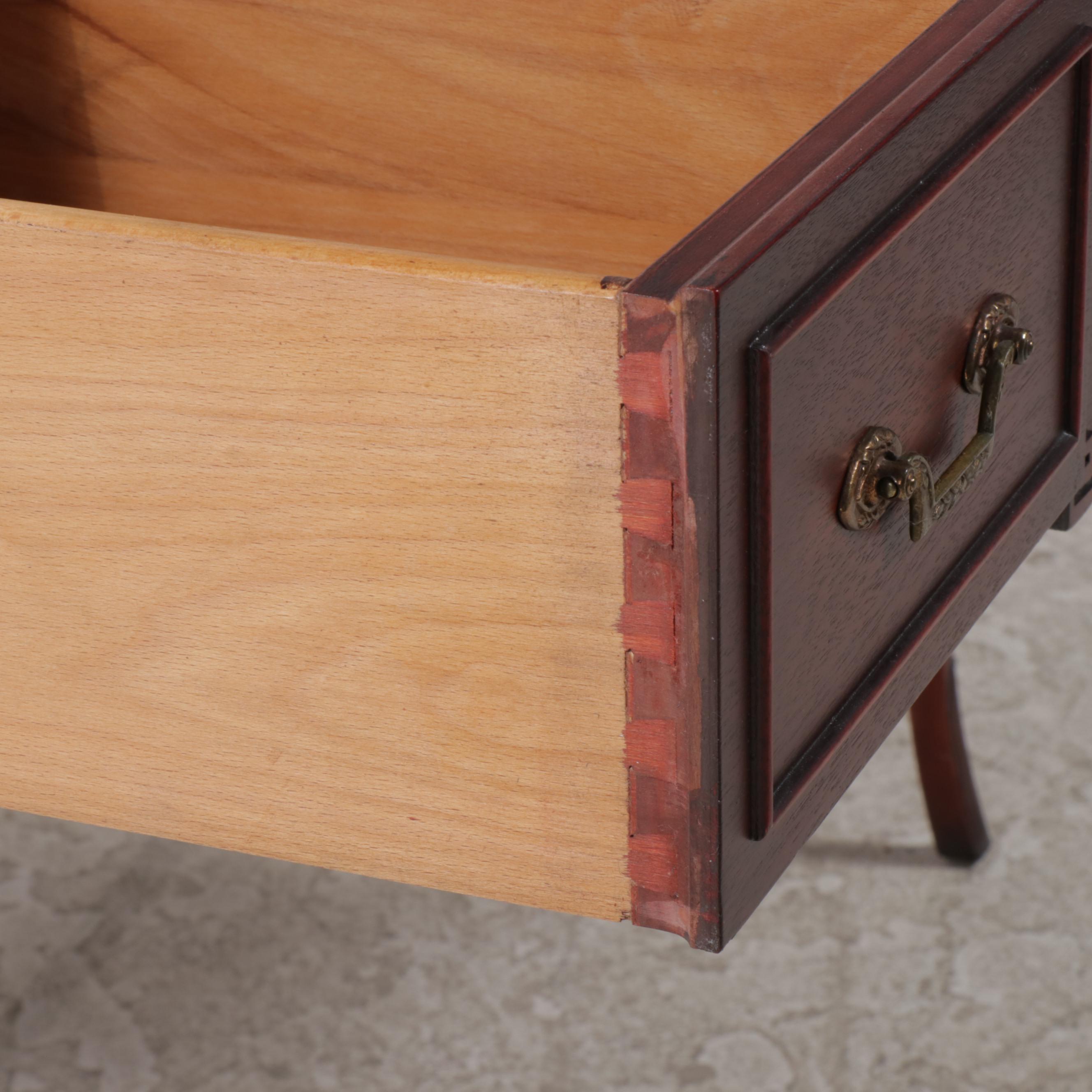 Northern Furniture Co. Neoclassical Style Mahogany Vanity w/ Stool & Mirror