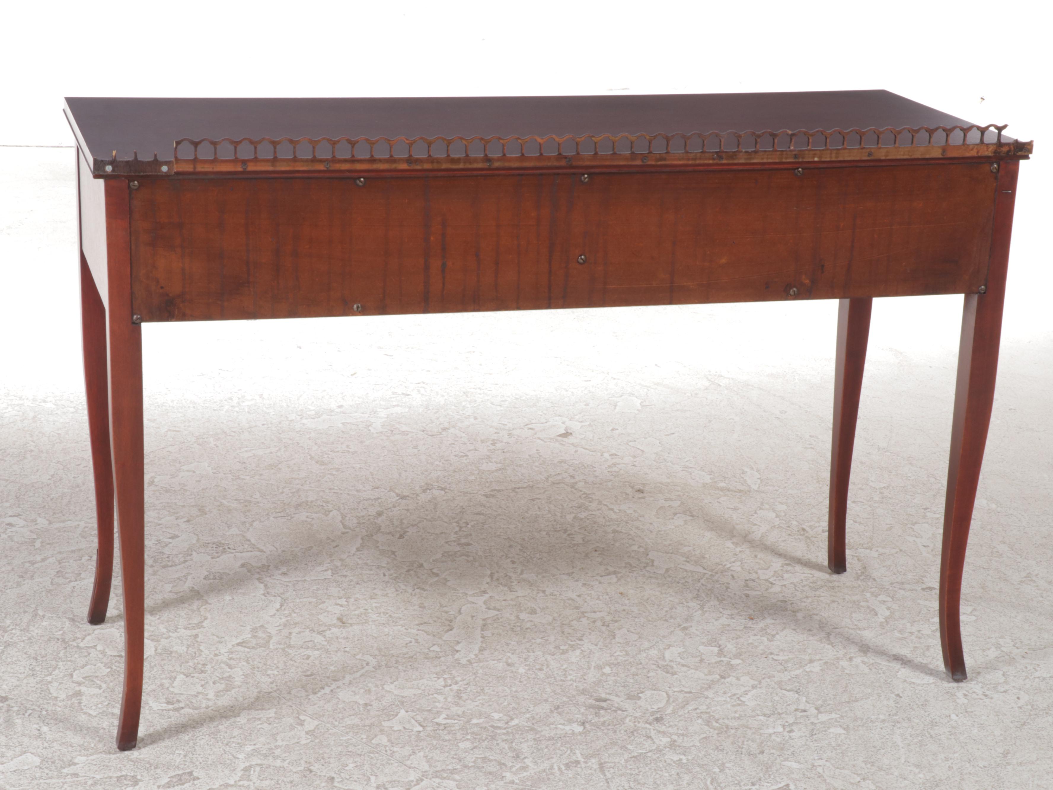 Northern Furniture Co. Neoclassical Style Mahogany Vanity w/ Stool & Mirror