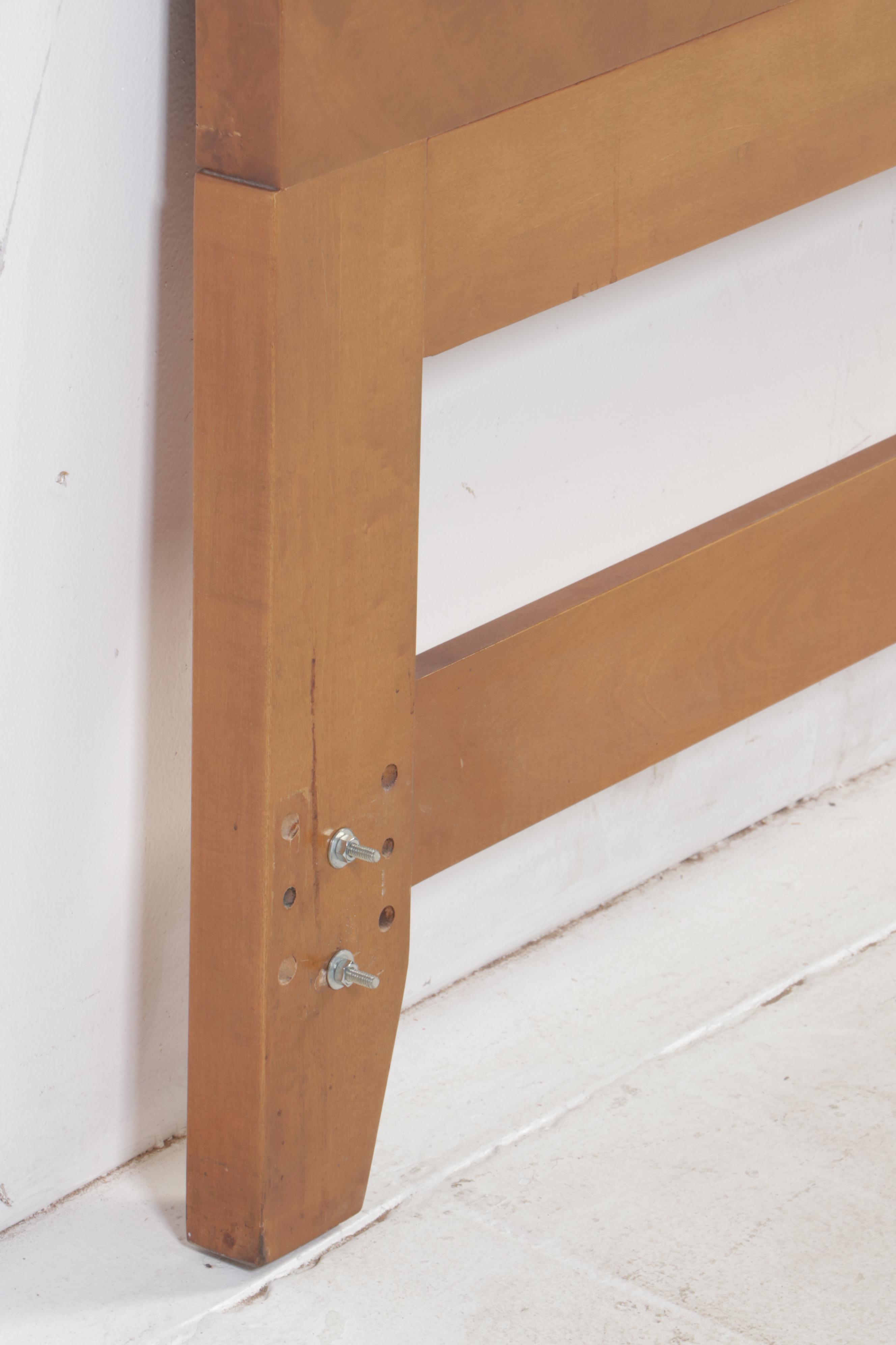 Romweber Empire Style Mahogany, Maple, and Burlwood Full/Queen Size Headboard