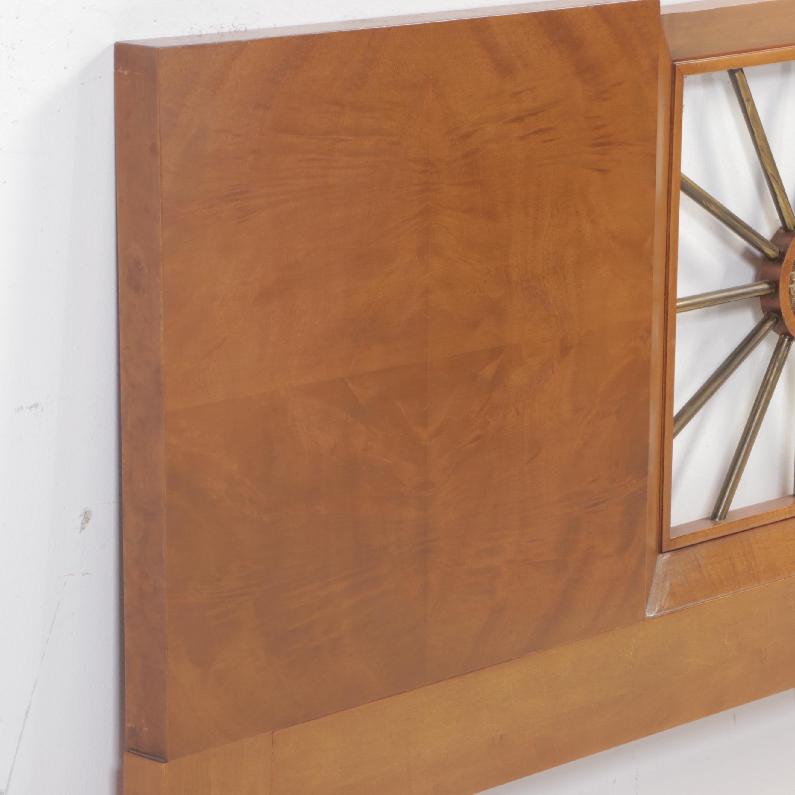 Romweber Empire Style Mahogany, Maple, and Burlwood Full/Queen Size Headboard