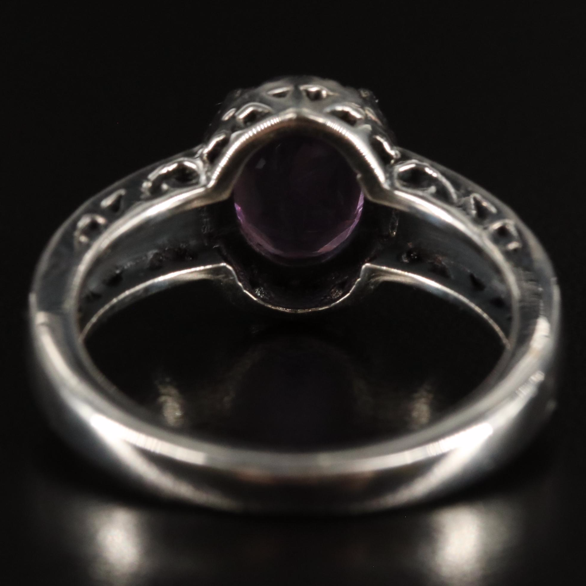 Sterling Amethyst Ring