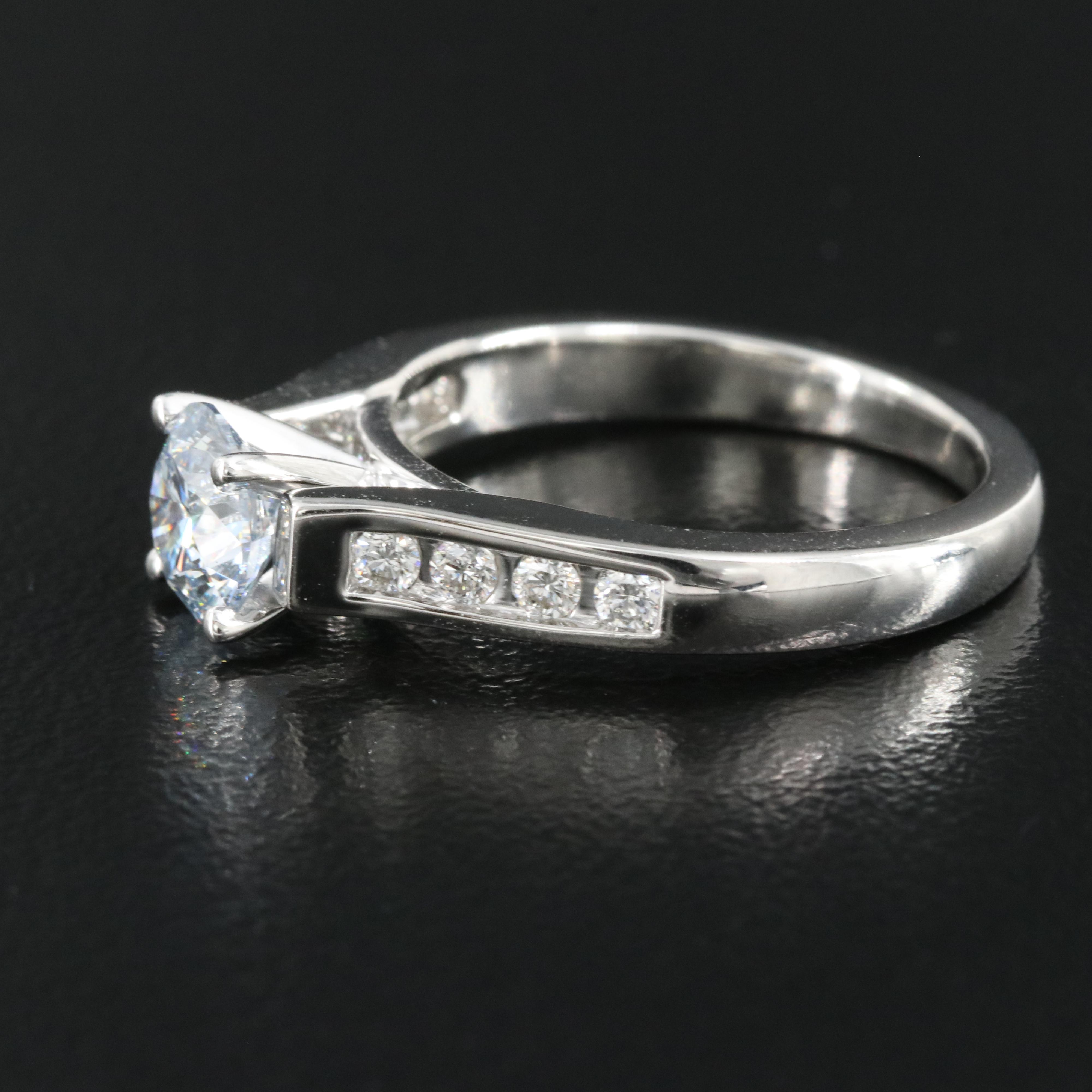 Platinum 1.21 CTW Diamond Ring