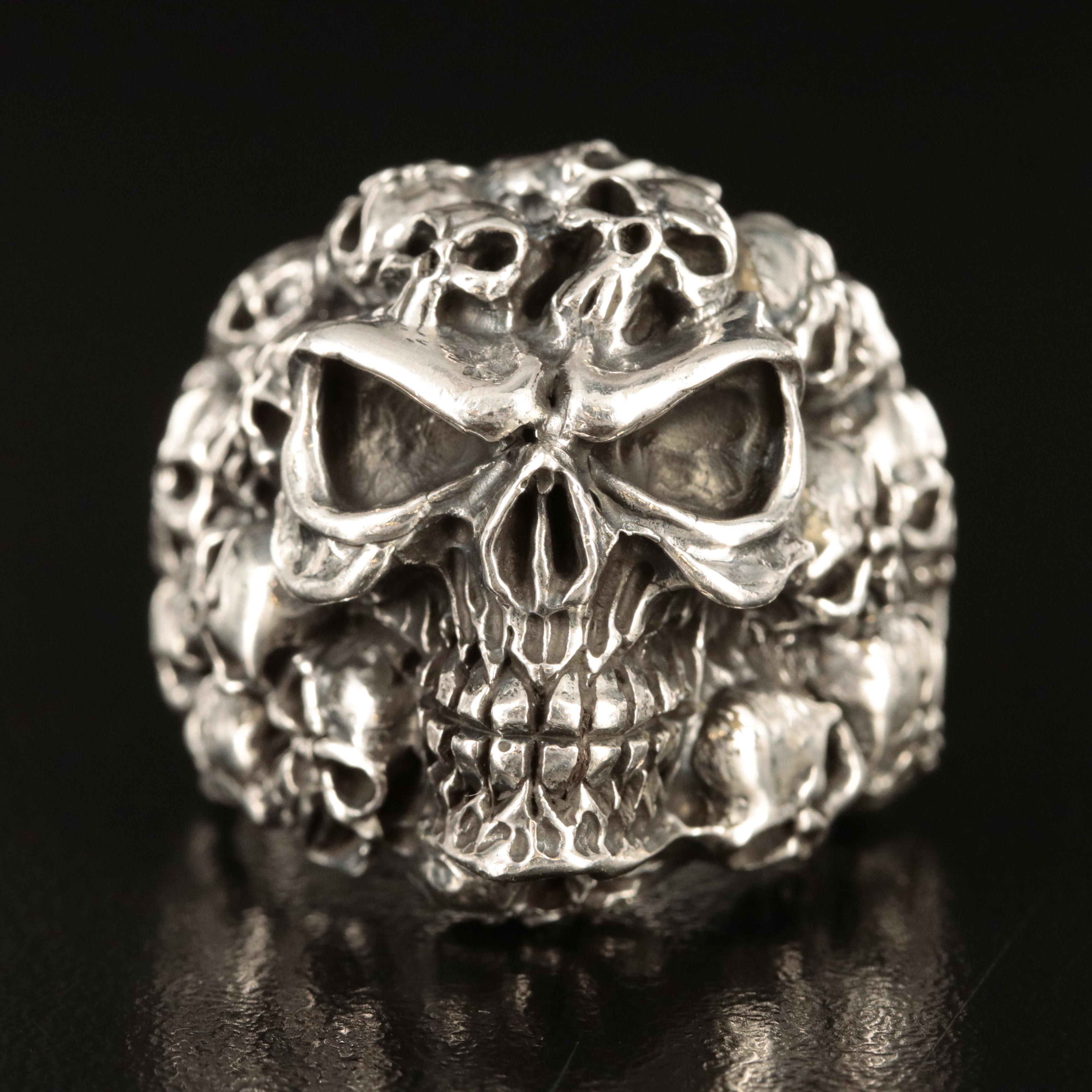 Sterling Skull Ring