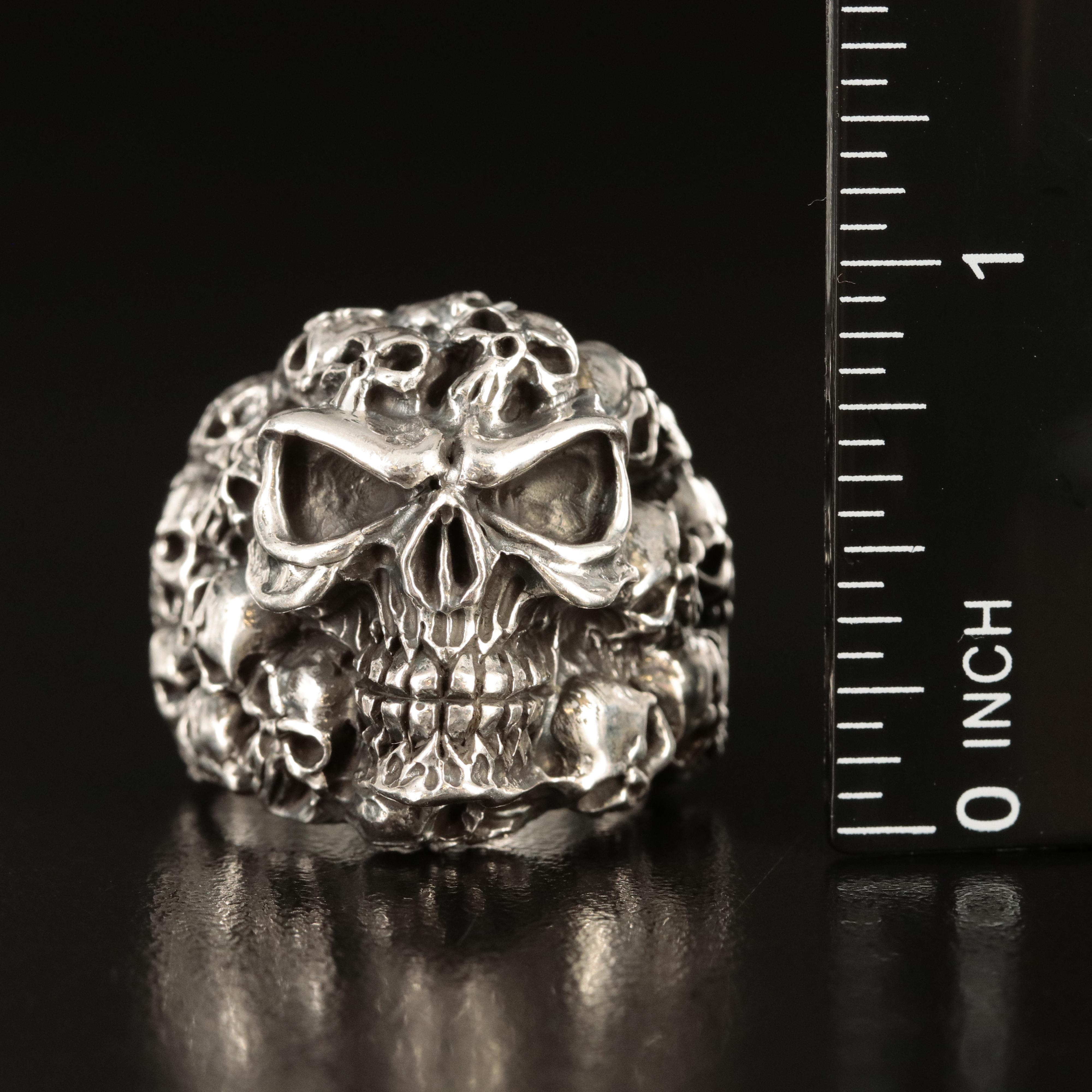 Sterling Skull Ring