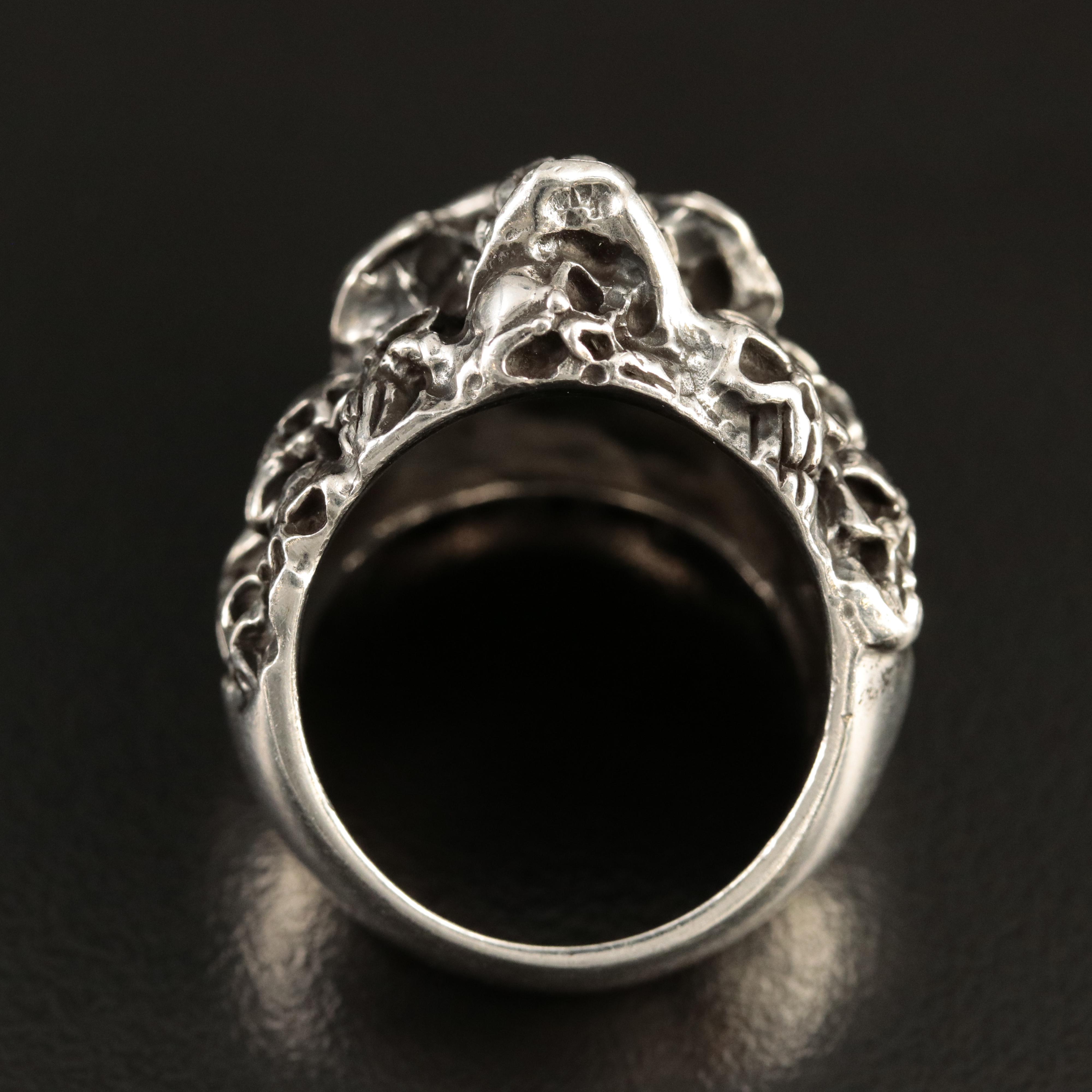 Sterling Skull Ring
