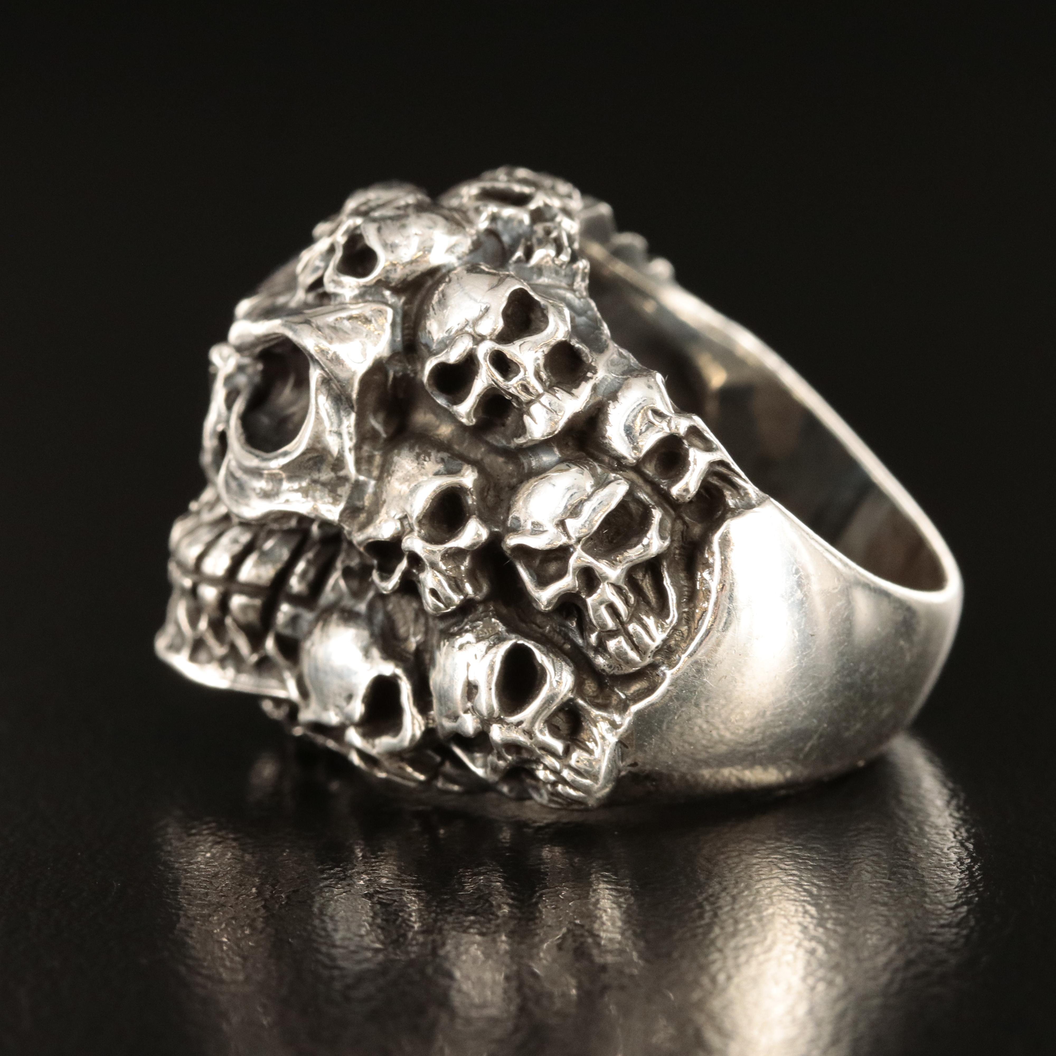 Sterling Skull Ring