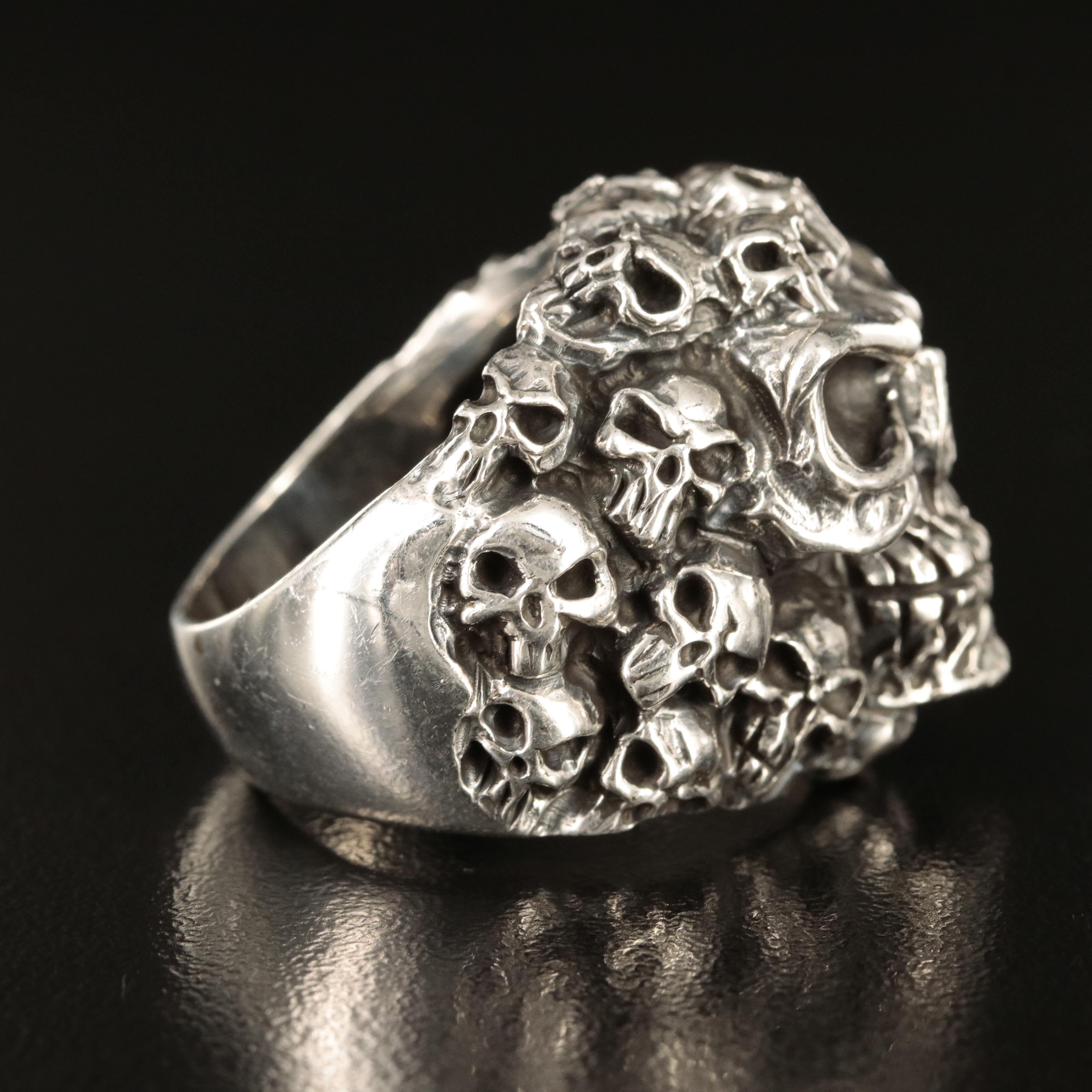 Sterling Skull Ring