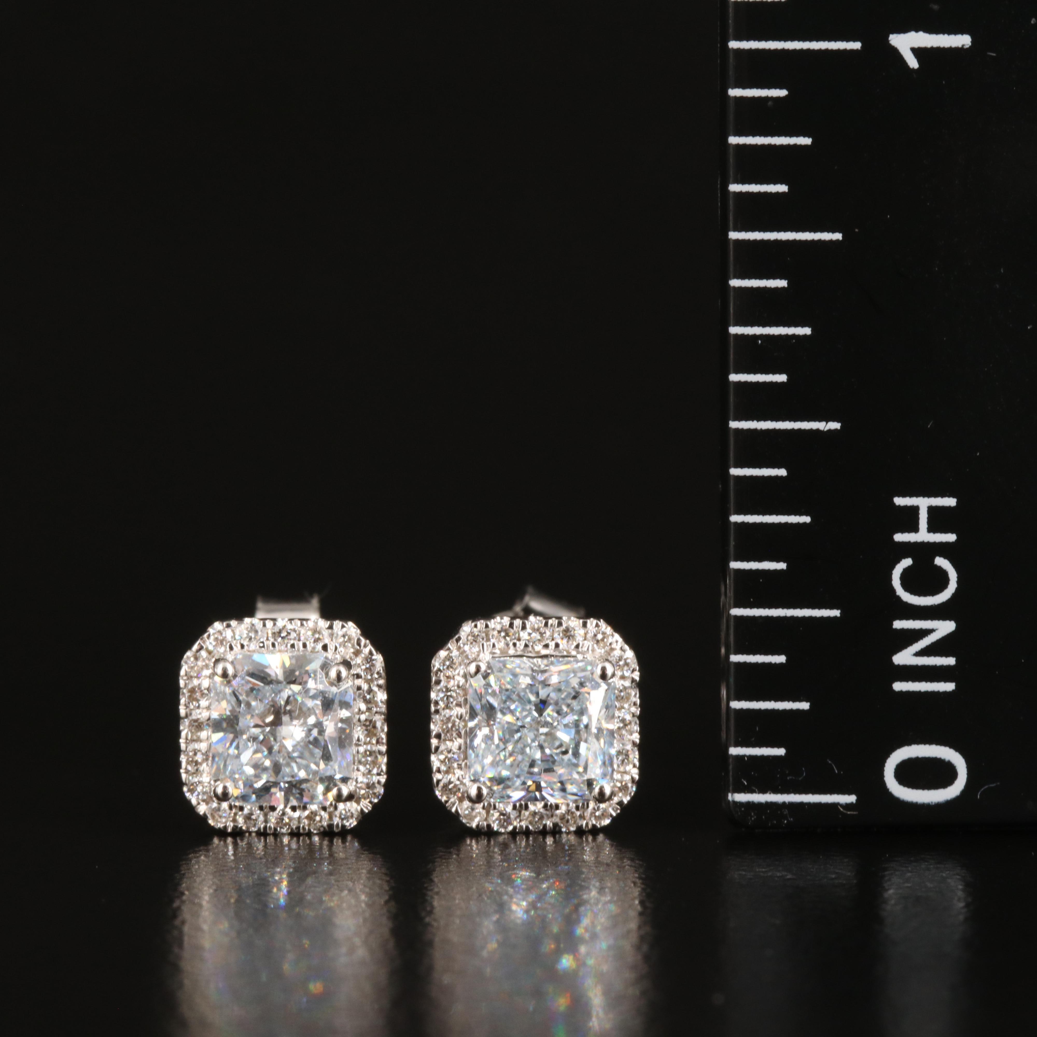 14K 1.41 CTW Lab Grown Diamond Stud Earrings