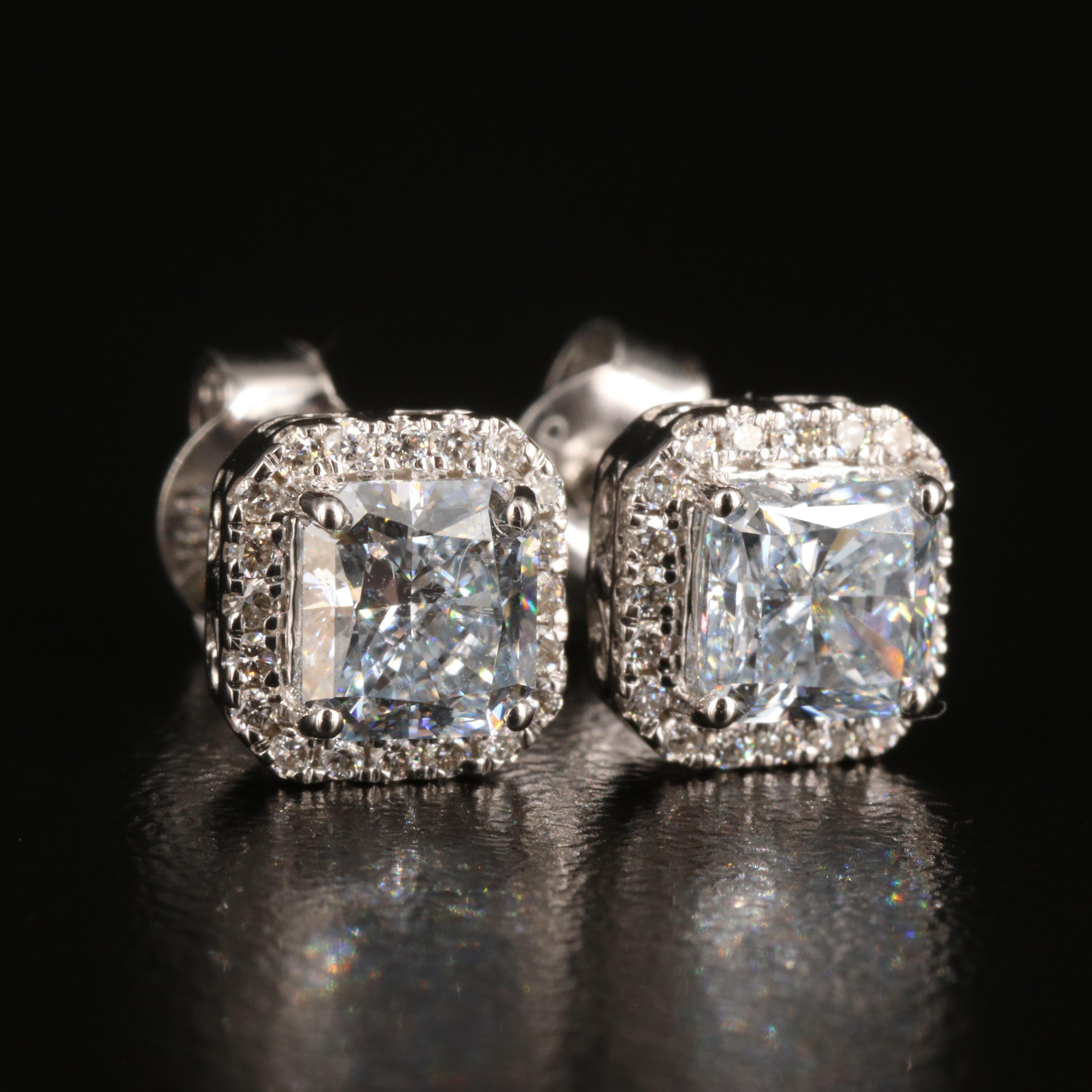 14K 1.41 CTW Lab Grown Diamond Stud Earrings