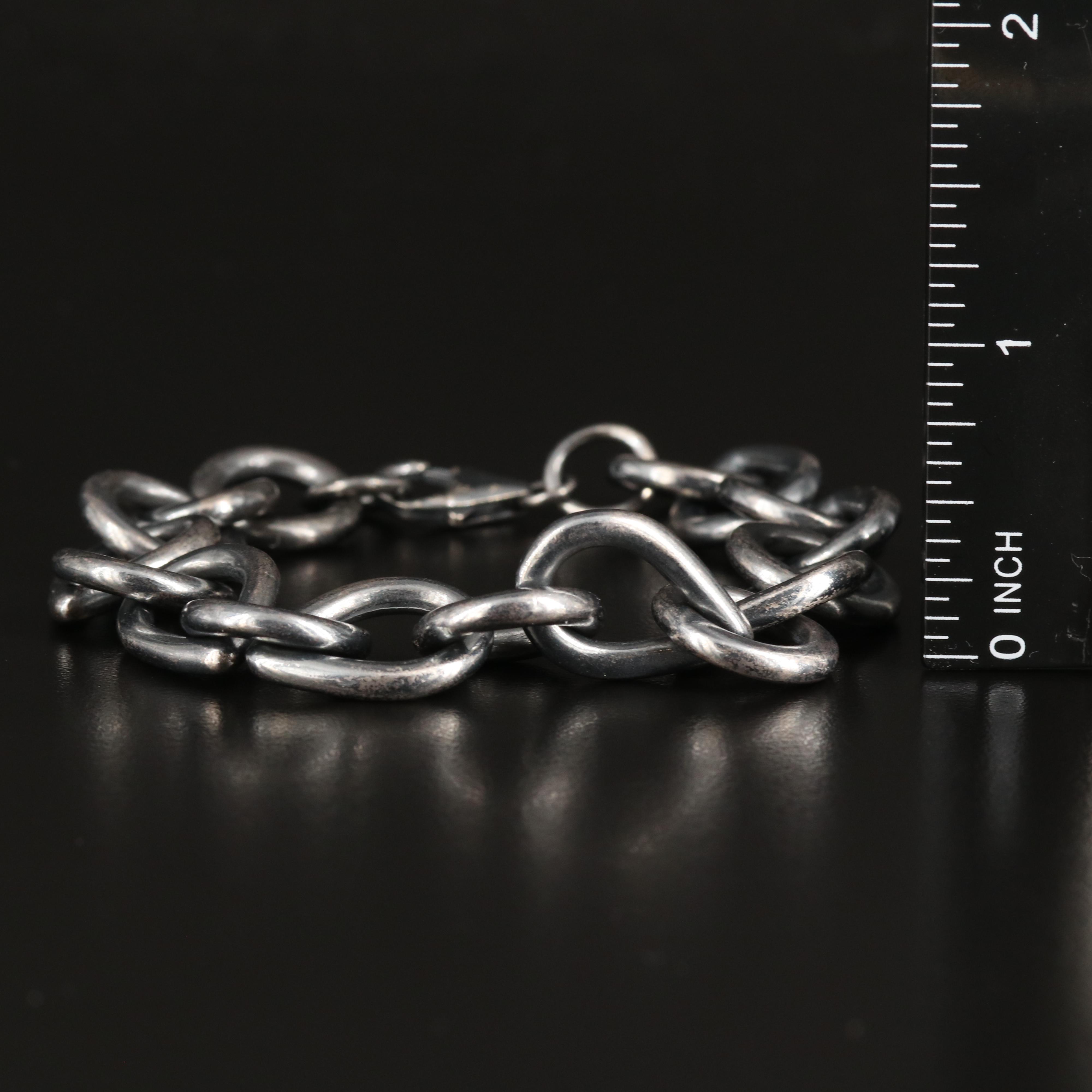 Sterling Cable Chain Bracelet