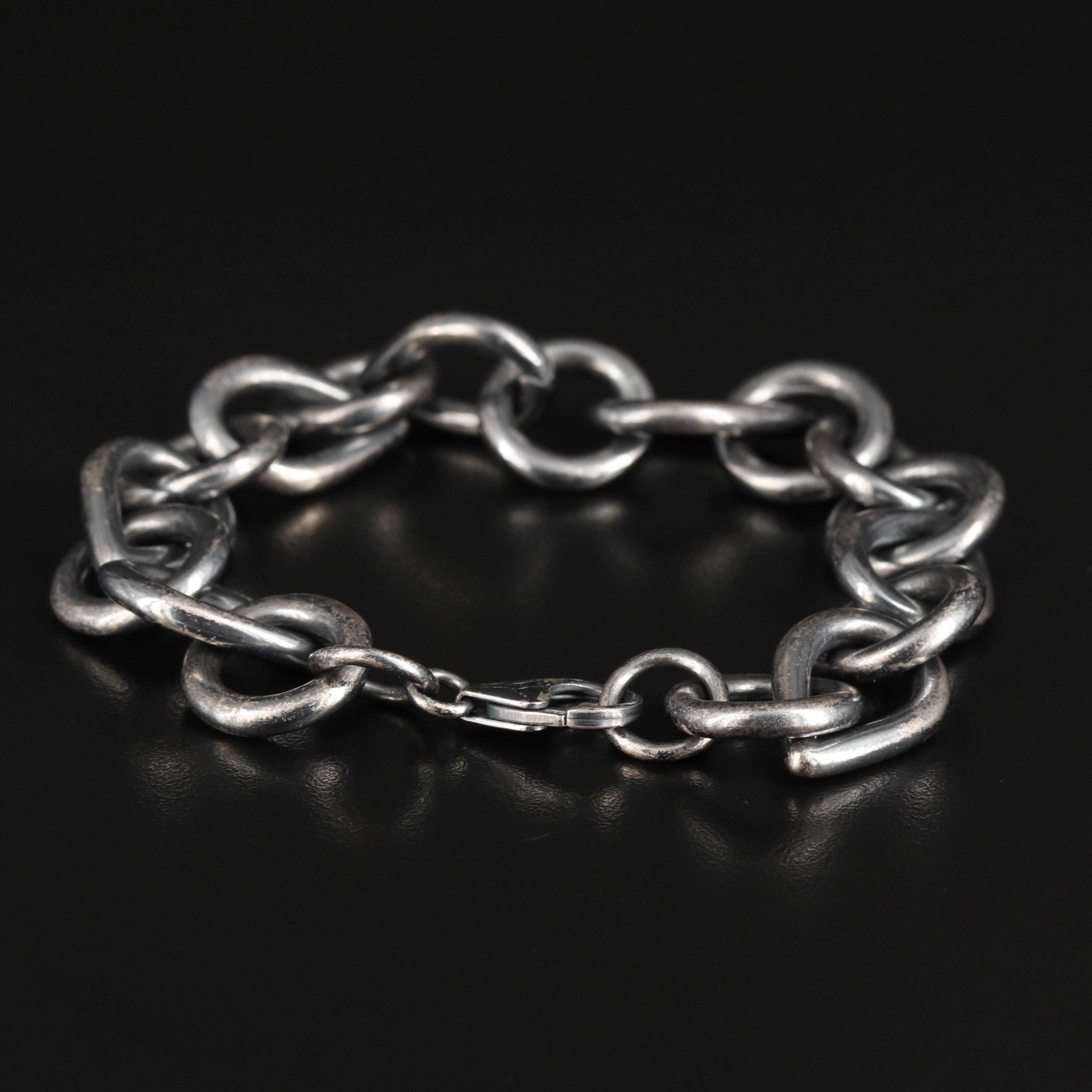 Sterling Cable Chain Bracelet