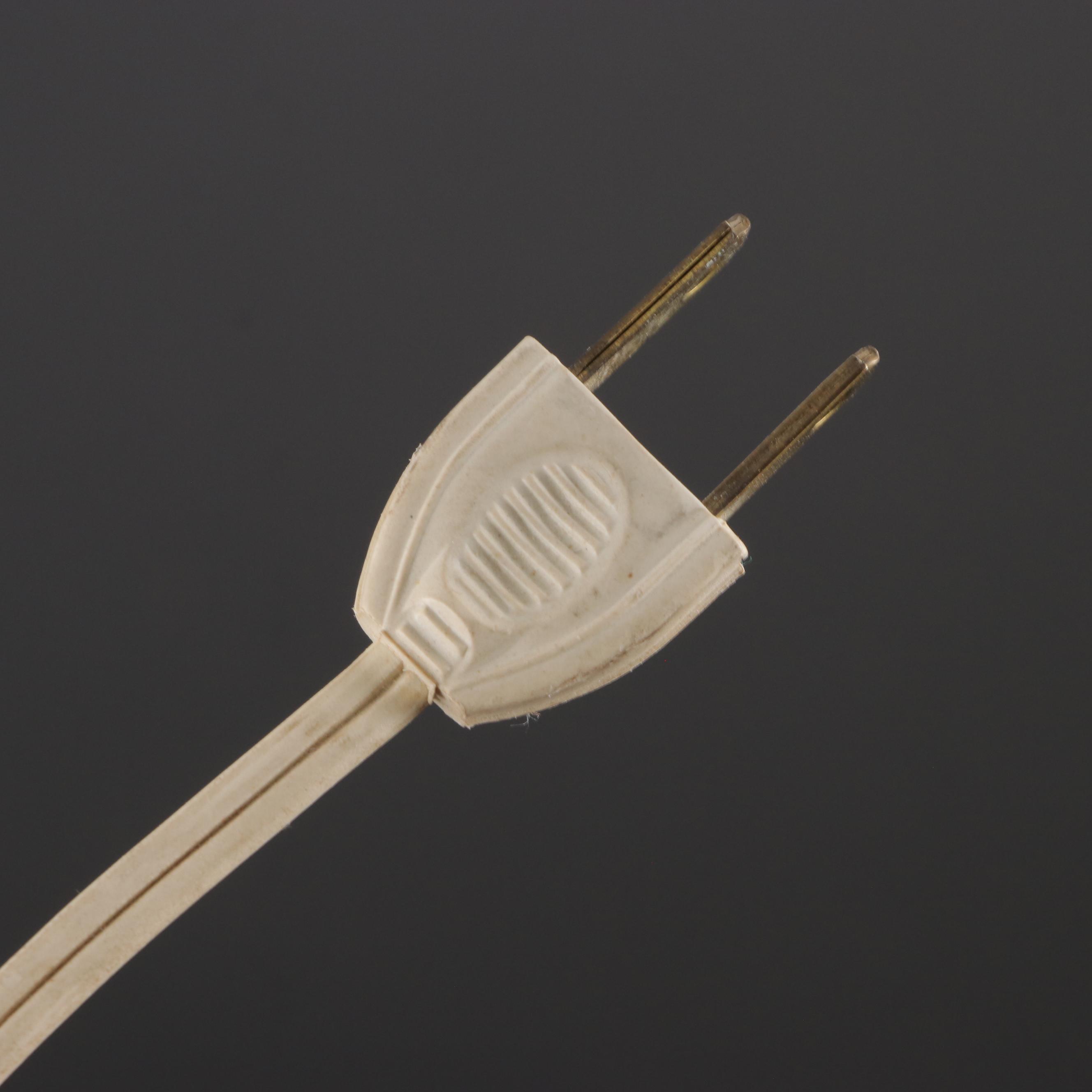 Pair of Pressed Glass Boudoir Lamps With Carved Alabaster Table Lamp, Mid-20th C