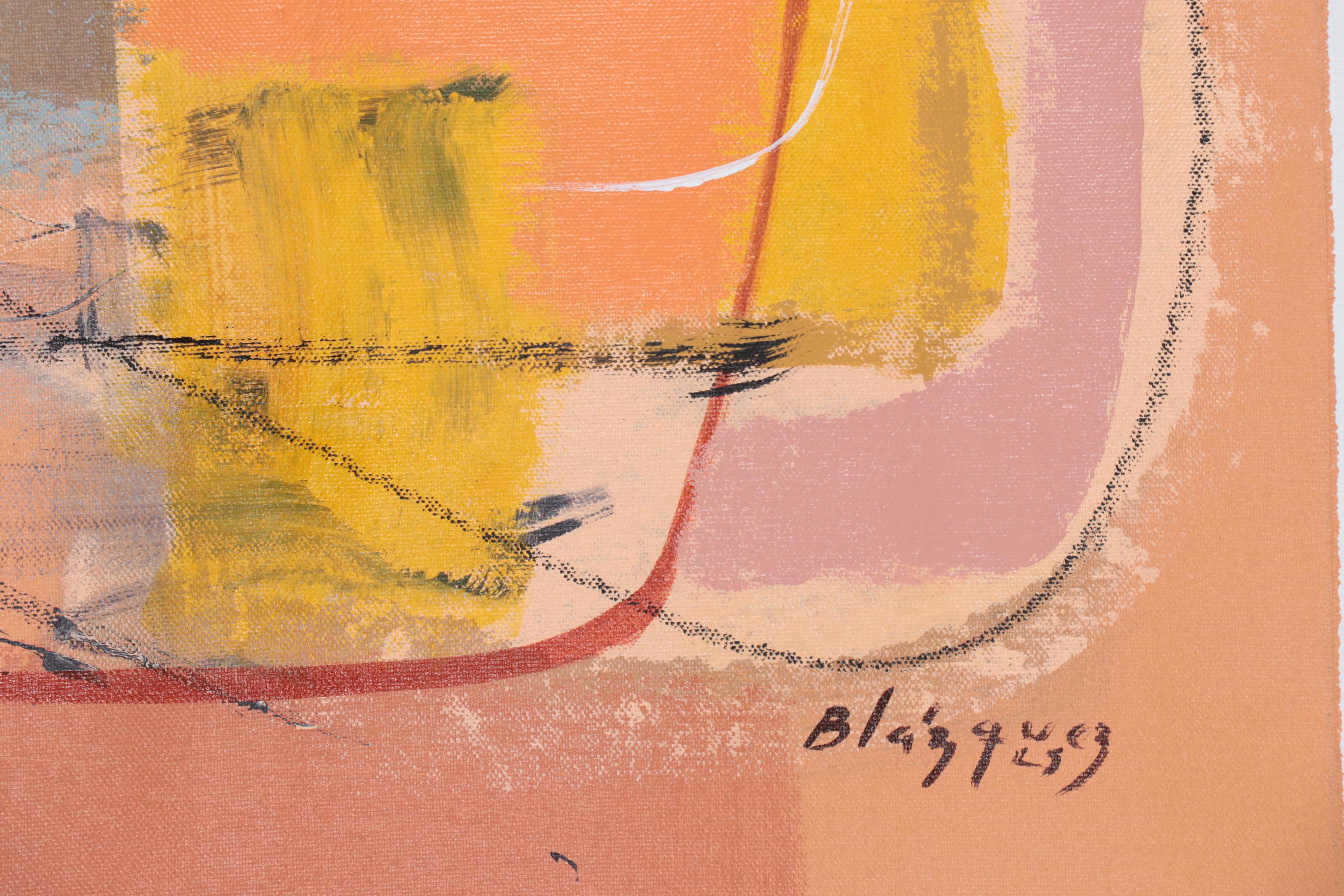 Michel Blázquez Large-Scale Abstract Acrylic Painting, 2023