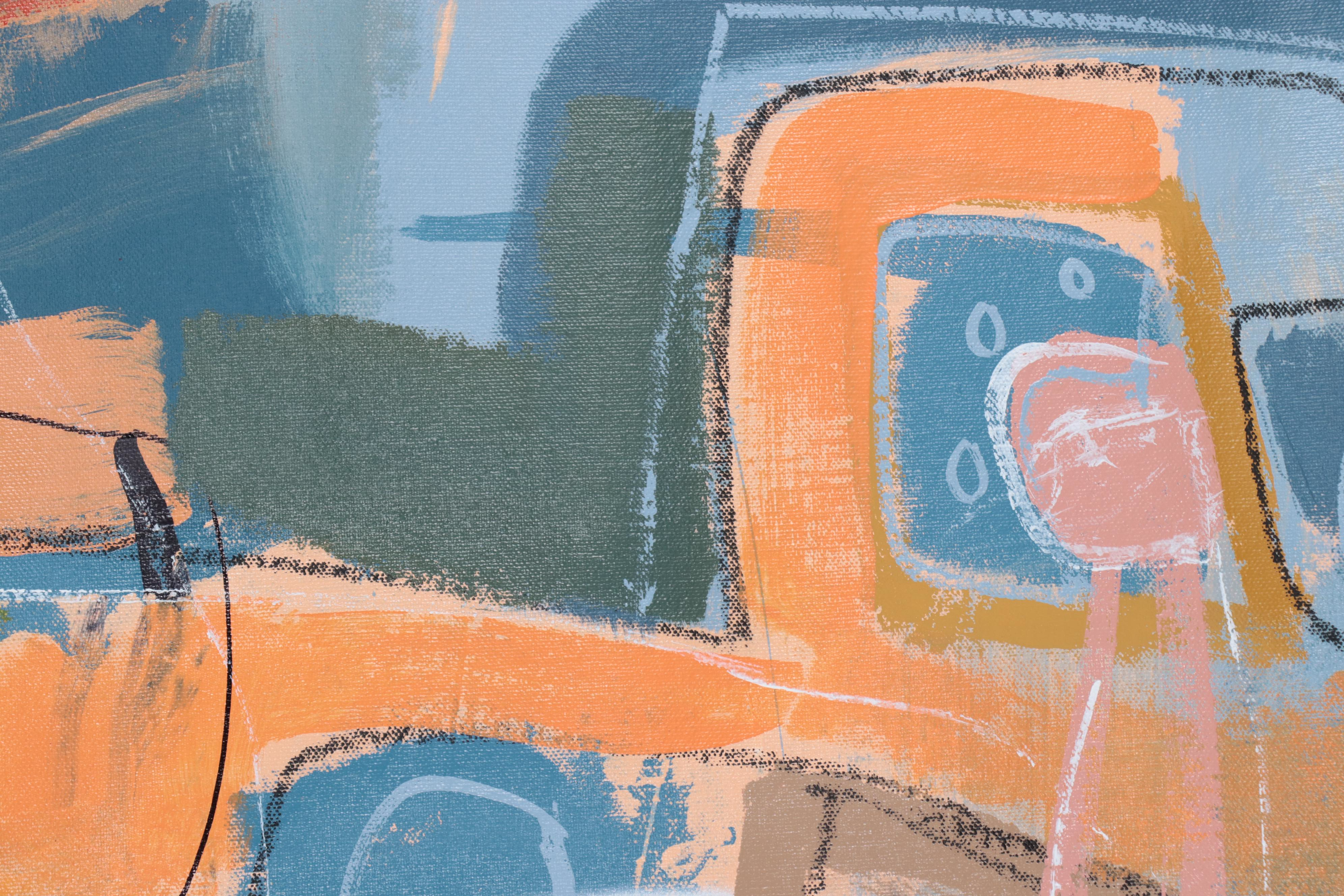 Michel Blázquez Large-Scale Abstract Acrylic Painting, 2023