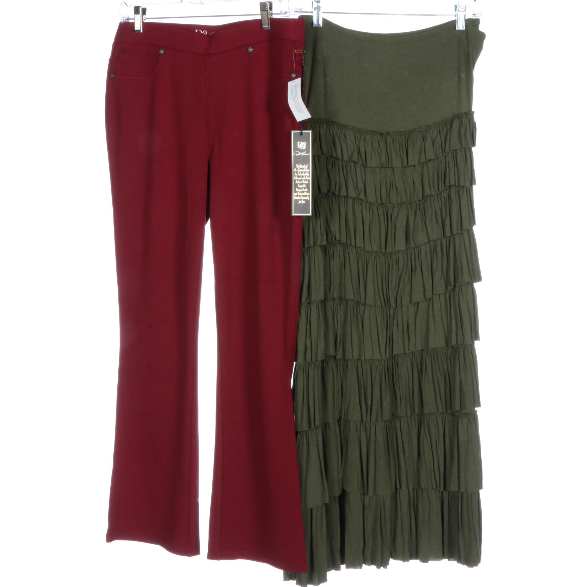 Nordstrom Wool Pants, Bob Mackie Wearable Art Top, with Other Tops and Pants